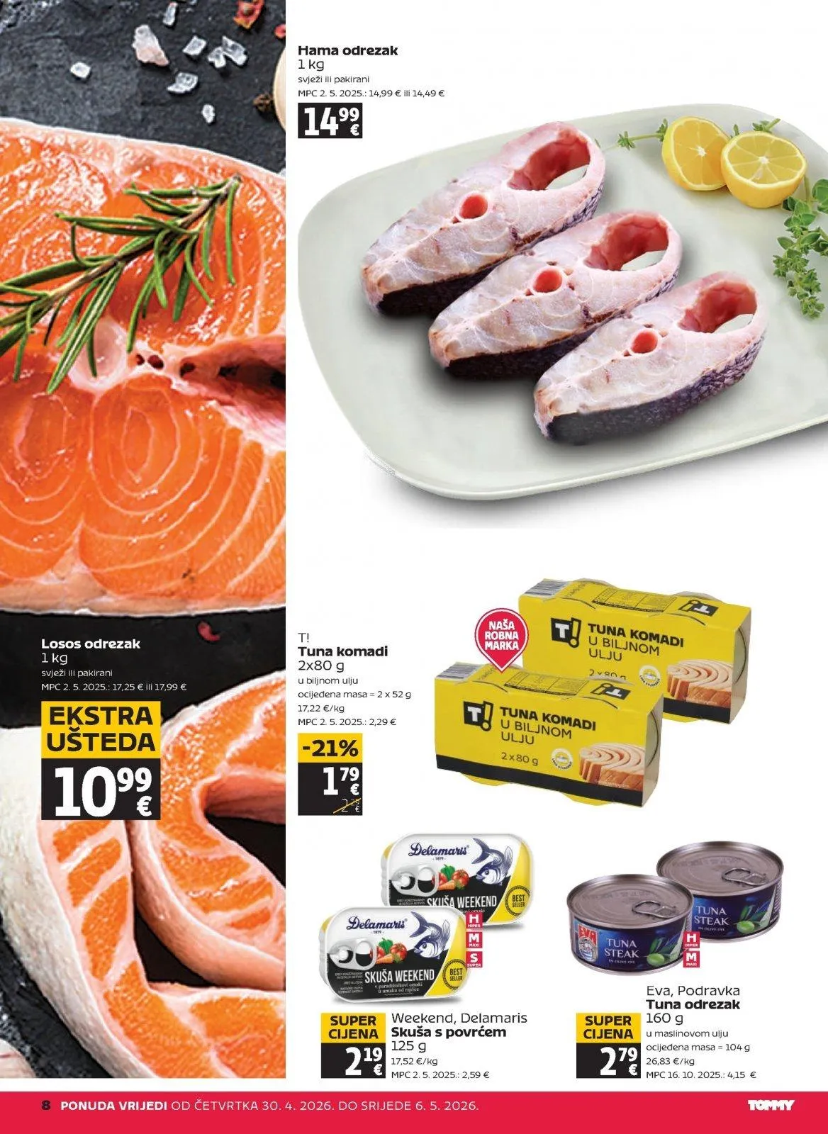 Katalog Tommy katalog do 06.05.2026 od 30. travnja do 6. svibnja 2026. - Pregled Stranica 8