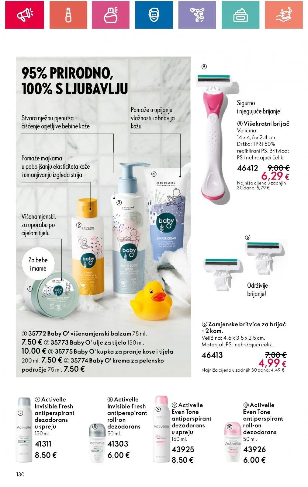 Katalog Oriflame katalog do 11.09.2024 od 29. kolovoza do 11. rujna 2024. - Pregled Stranica 130