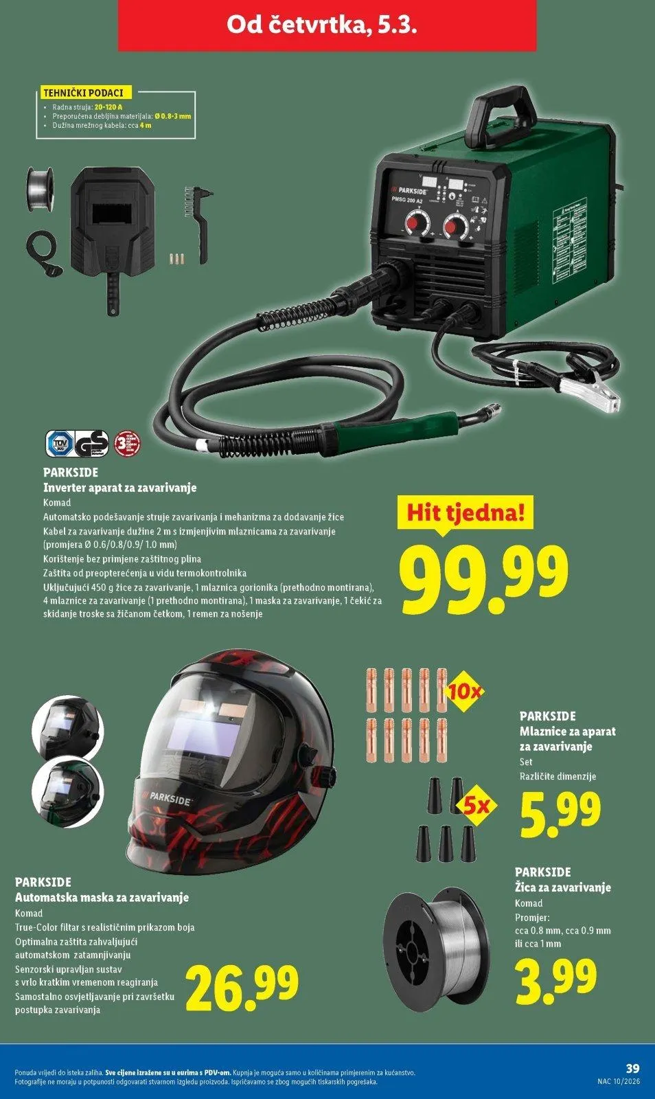 Katalog Lidl katalog do 08.03.2026 od 26. veljače do 8. ožujka 2026. - Pregled Stranica 39