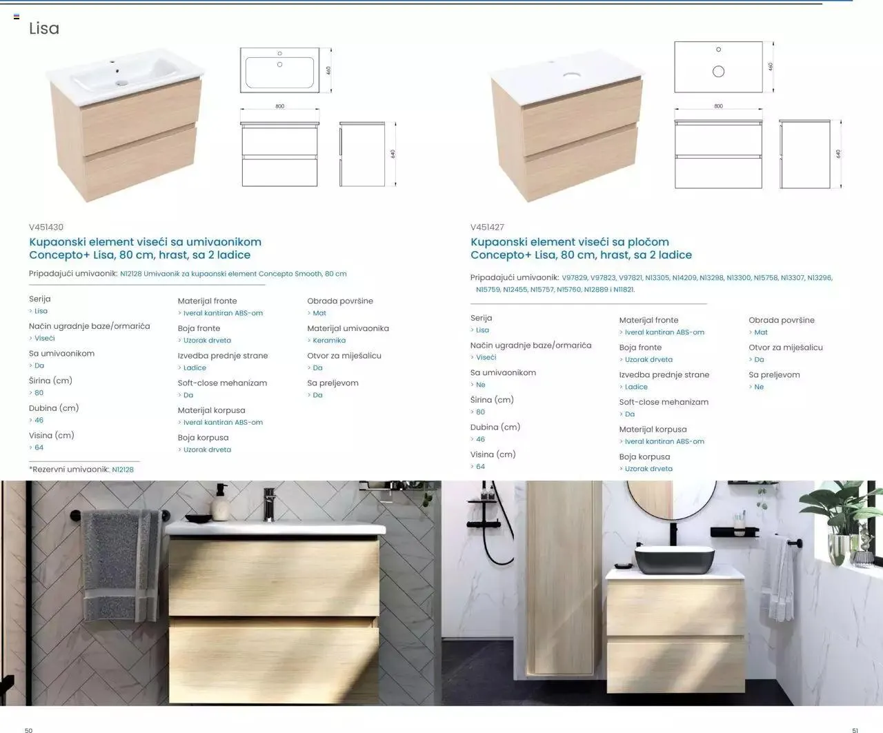 Katalog Kupaonski namještaj i ogledala 2023 Fero-term od 13. ožujka do 31. prosinca 2023. - Pregled Stranica 26