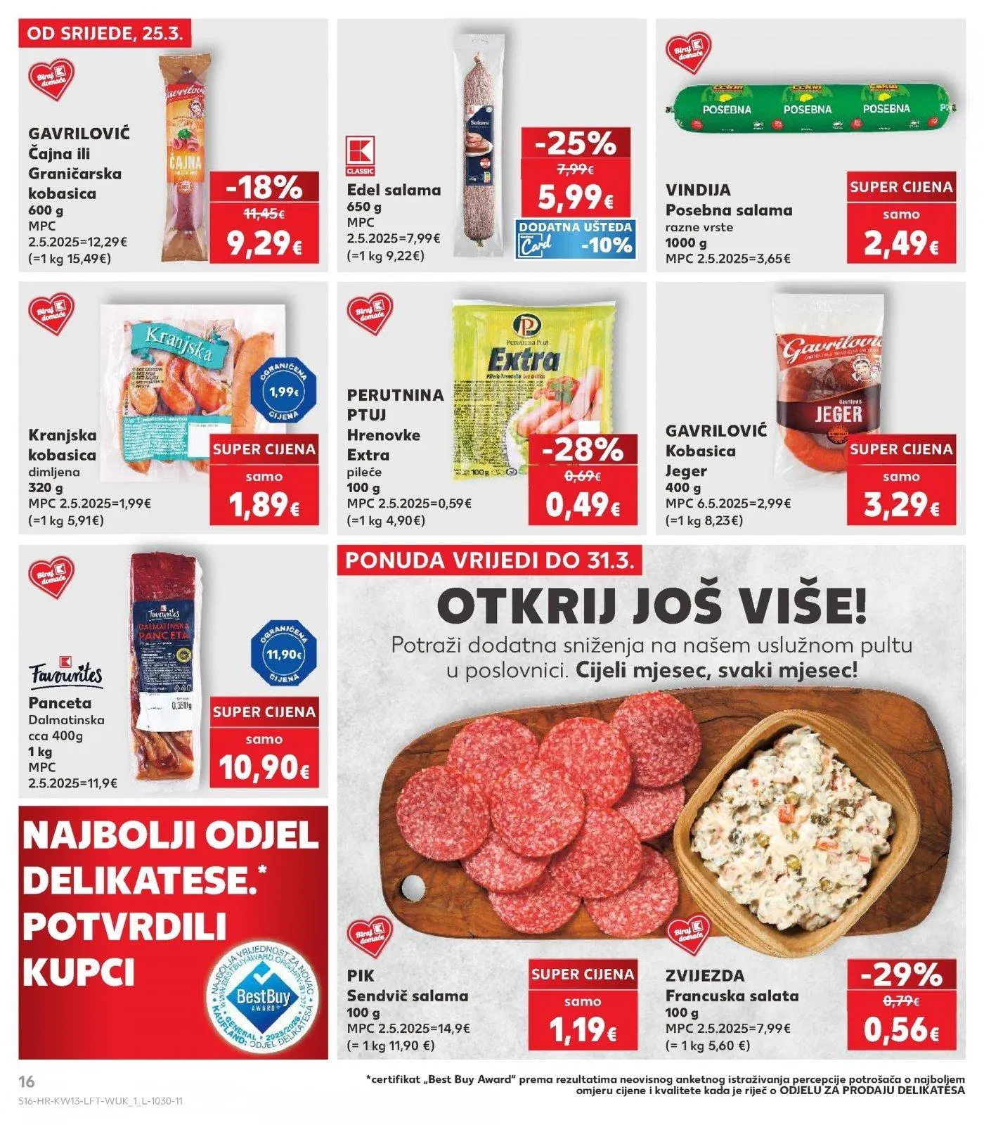 Katalog Kaufland katalog do 31.03.2026 od 25. ožujka do 31. ožujka 2026. - Pregled Stranica 16