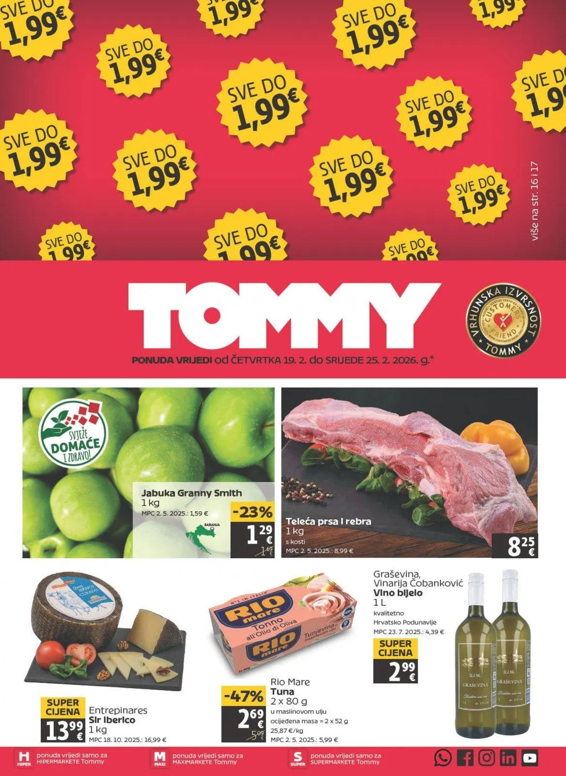 Katalog Tommy katalog do 25.02.2026 od 19. veljače do 25. veljače 2026. - Pregled Stranica 1