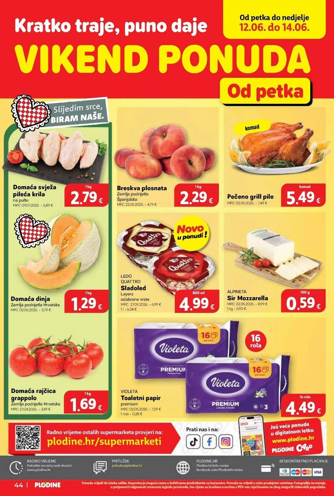 Katalog Plodine katalog do 16.06.2026 od 9. lipnja do 16. lipnja 2026. - Pregled Stranica 44