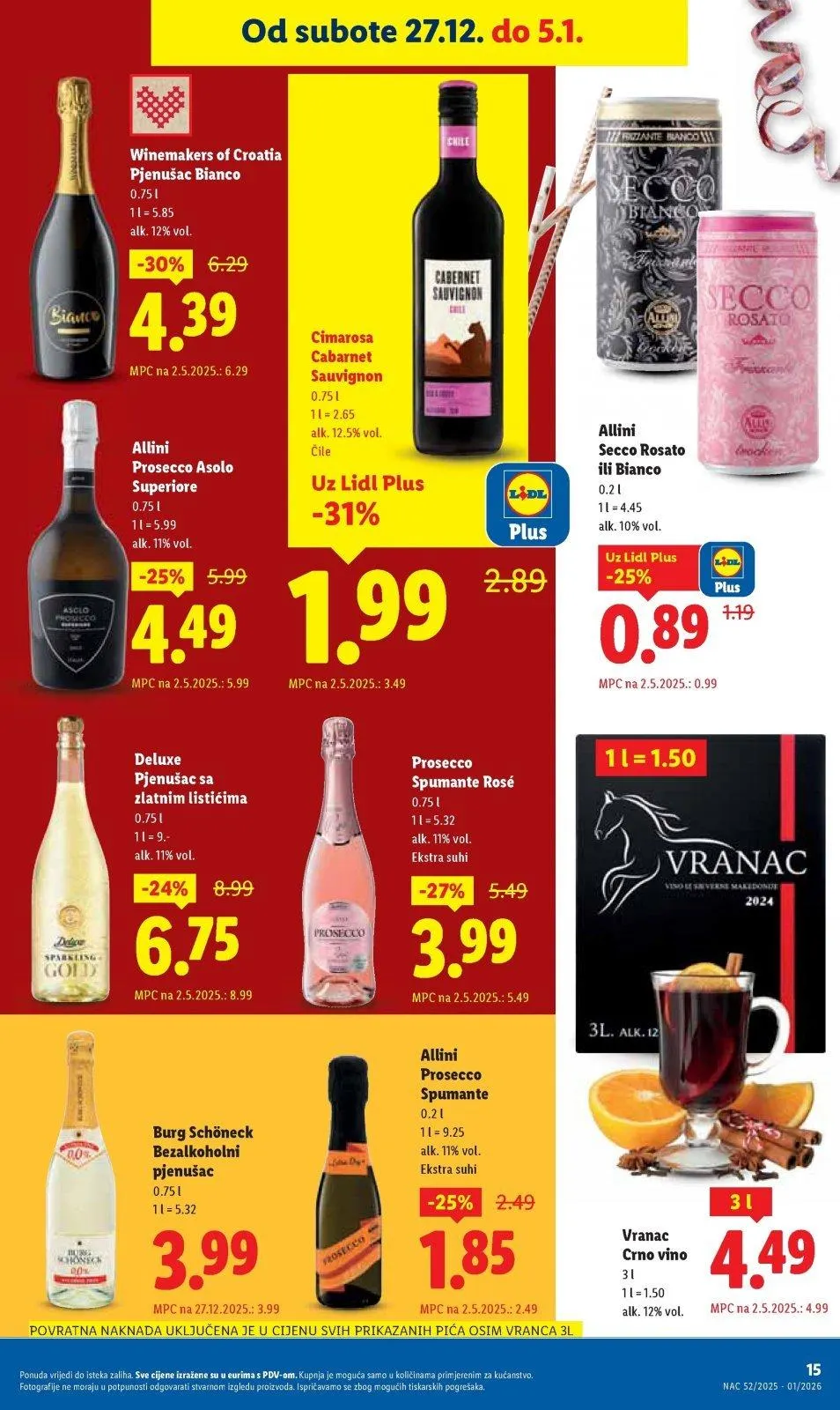Katalog Lidl katalog do 05.01.2026 od 18. prosinca do 5. siječnja 2026. - Pregled Stranica 15