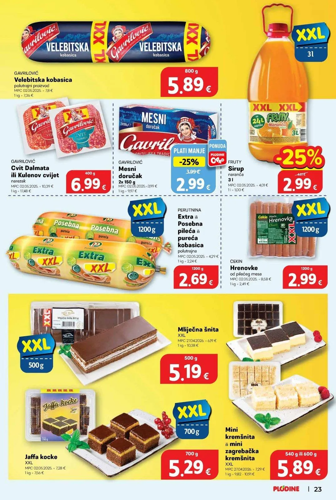 Katalog Plodine katalog do 26.05.2026 od 20. svibnja do 26. svibnja 2026. - Pregled Stranica 25