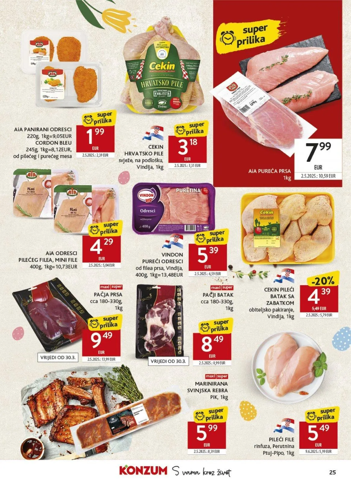 Katalog Konzum katalog do 04.04.2026 od 26. ožujka do 4. travnja 2026. - Pregled Stranica 25
