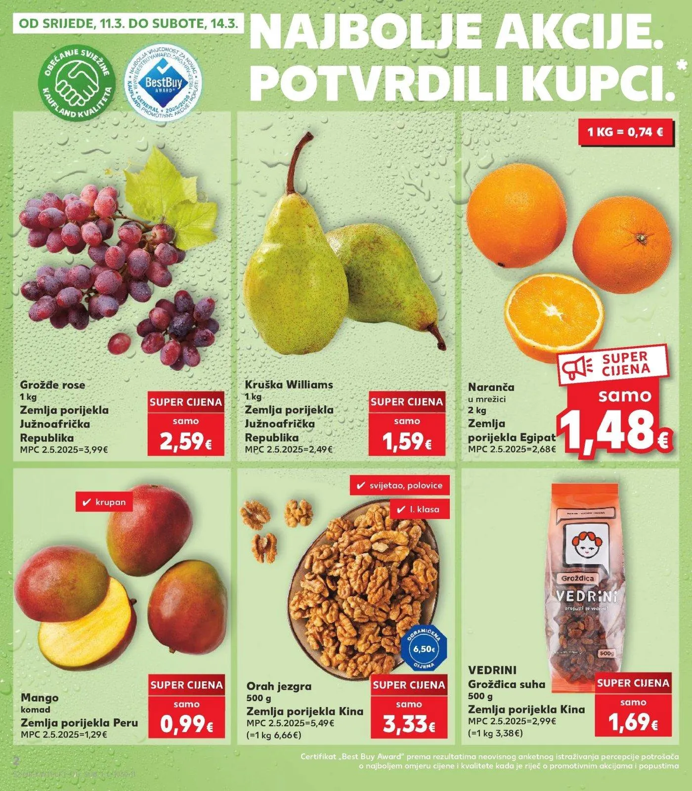 Katalog Kaufland katalog do 17.03.2026 od 11. ožujka do 17. ožujka 2026. - Pregled Stranica 2