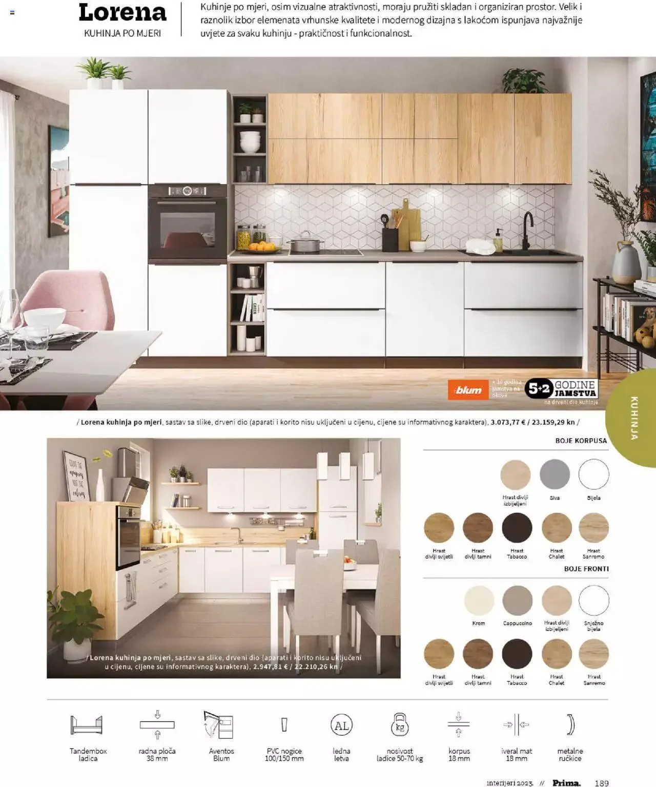 Katalog Katalog interijeri 2023 Prima od 20. veljače do 31. prosinca 2023. - Pregled Stranica 191