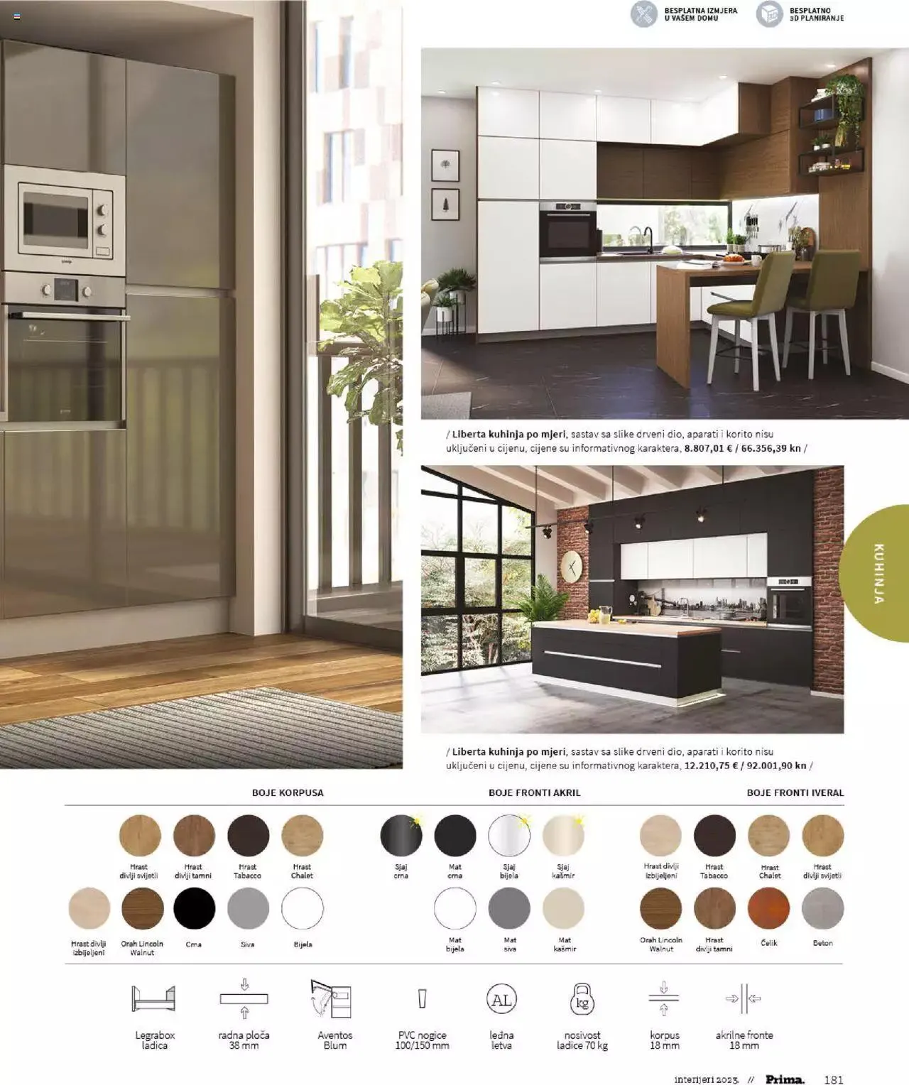 Katalog Katalog interijeri 2023 Prima od 20. veljače do 31. prosinca 2023. - Pregled Stranica 183