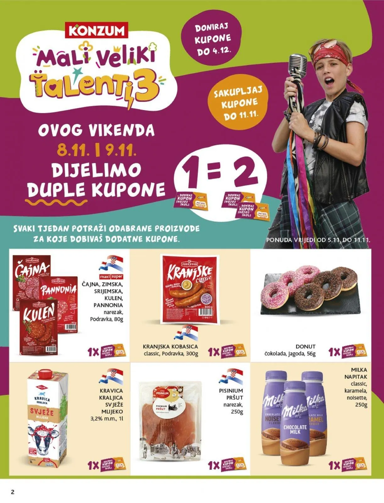 Katalog Konzum katalog do 11.11.2025 od 5. studenoga do 11. studenoga 2025. - Pregled Stranica 2
