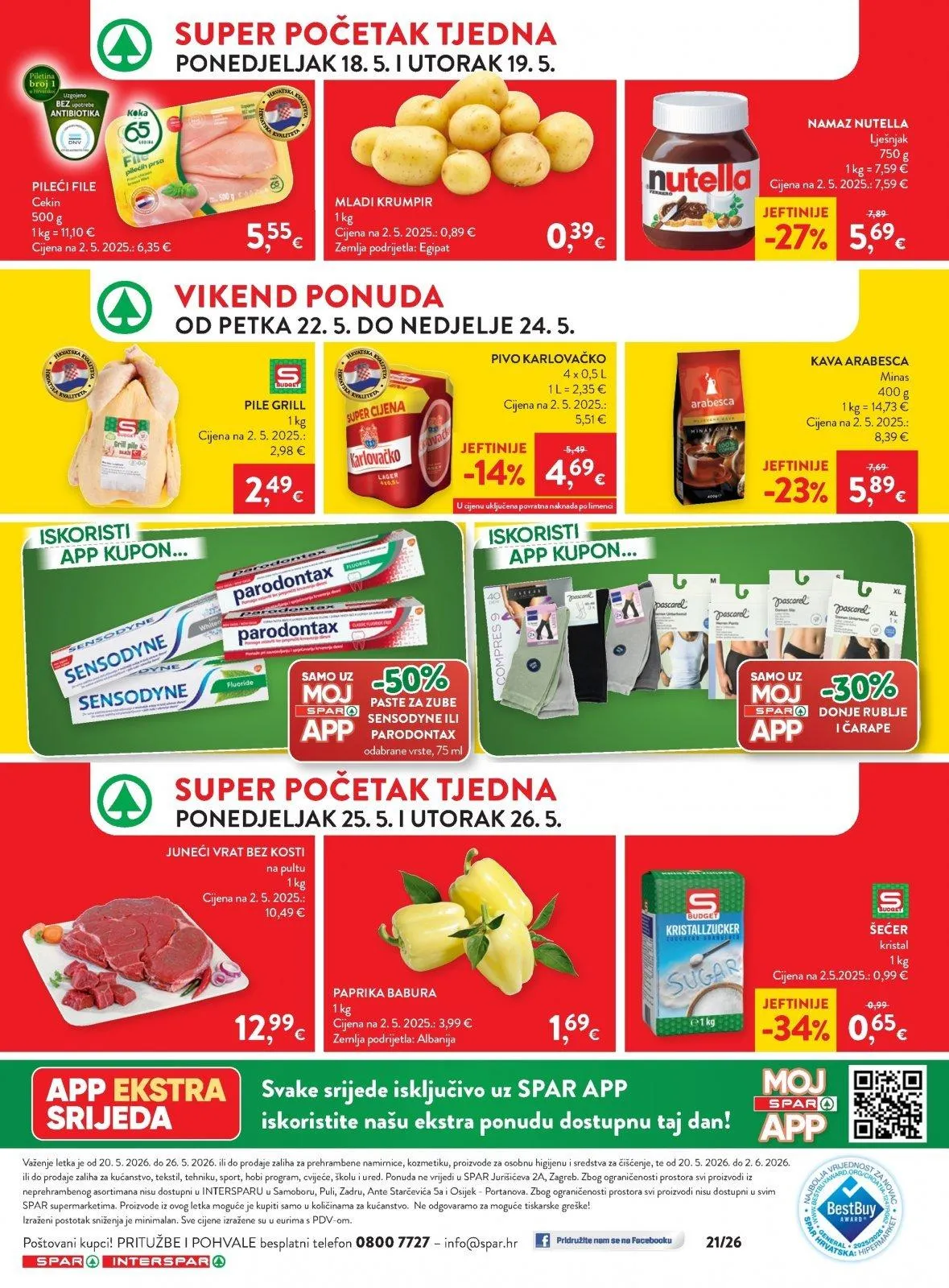 Katalog Spar katalog do 26.05.2026 od 20. svibnja do 26. svibnja 2026. - Pregled Stranica 43