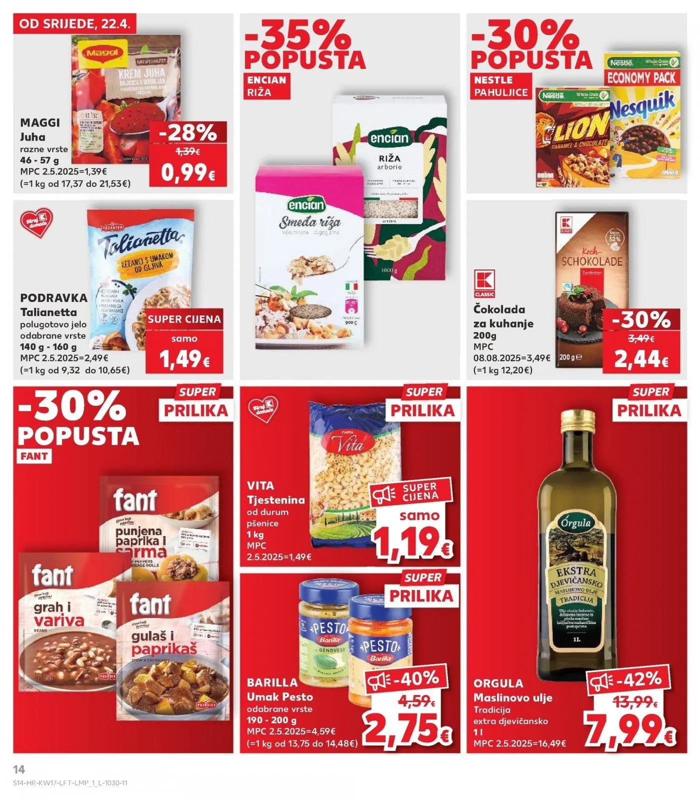 Katalog Kaufland katalog do 28.04.2026 od 22. travnja do 28. travnja 2026. - Pregled Stranica 14