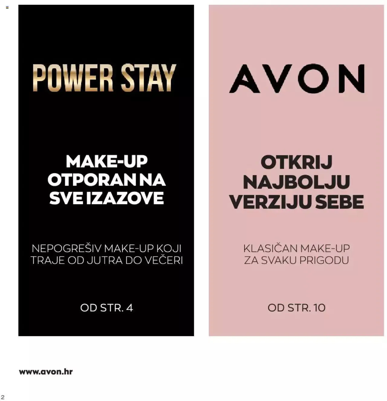 Katalog Avon katalog - Make-up vodič od 12. siječnja do 6. veljače 2024. - Pregled Stranica 2