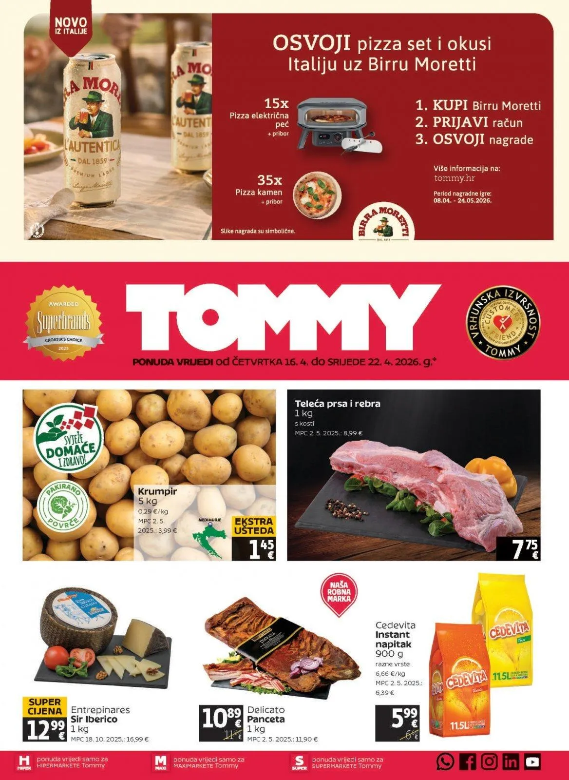 Katalog Tommy katalog do 22.04.2026 od 16. travnja do 22. travnja 2026. - Pregled Stranica 1