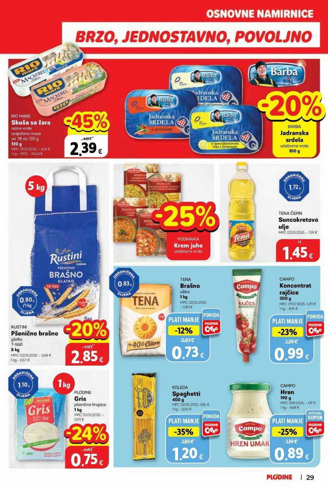 Katalog Plodine katalog do 10.03.2026 od 5. ožujka do 10. ožujka 2026. - Pregled Stranica 29