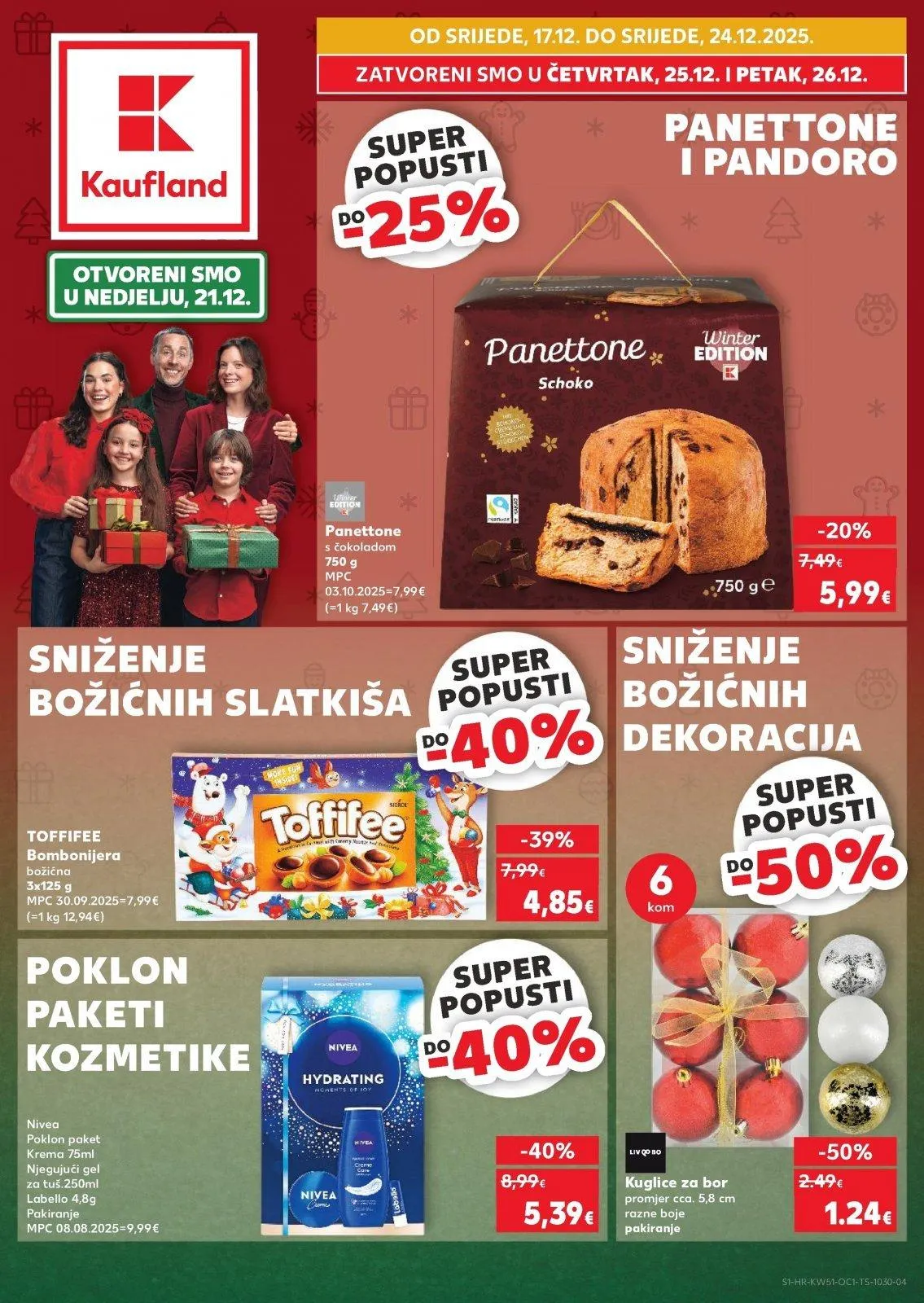 Katalog Kaufland katalog do 26.12.2025 od 17. prosinca do 26. prosinca 2025. - Pregled Stranica 1