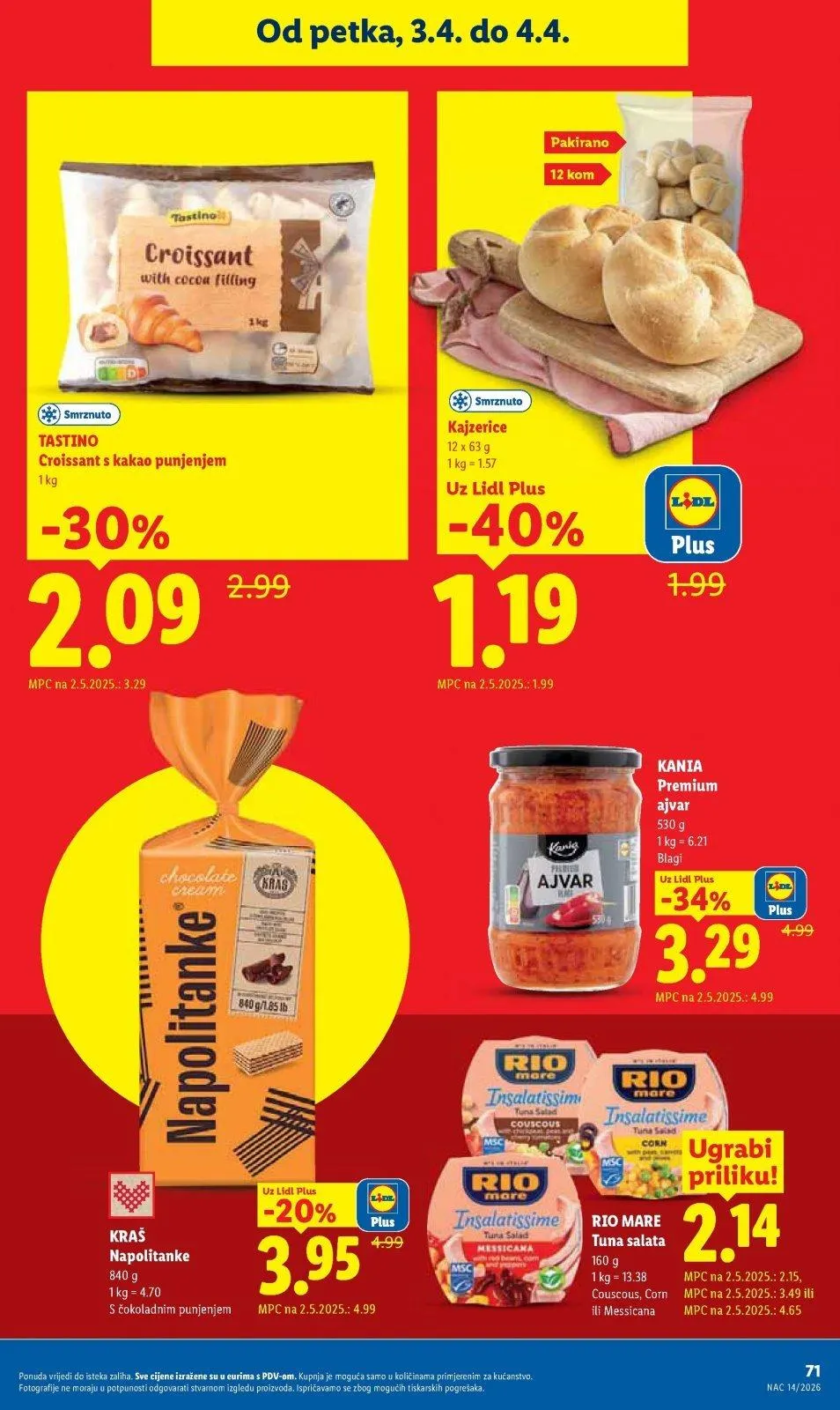 Katalog Lidl katalog do 04.04.2026 od 26. ožujka do 4. travnja 2026. - Pregled Stranica 71