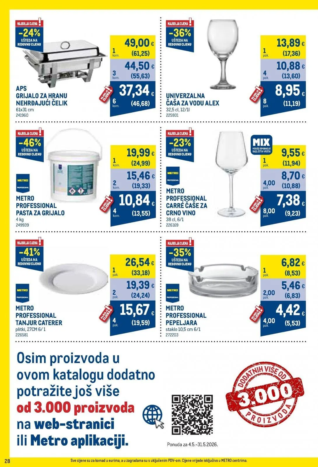 Katalog Metro katalog do 01.06.2026 od 8. svibnja do 1. lipnja 2026. - Pregled Stranica 28
