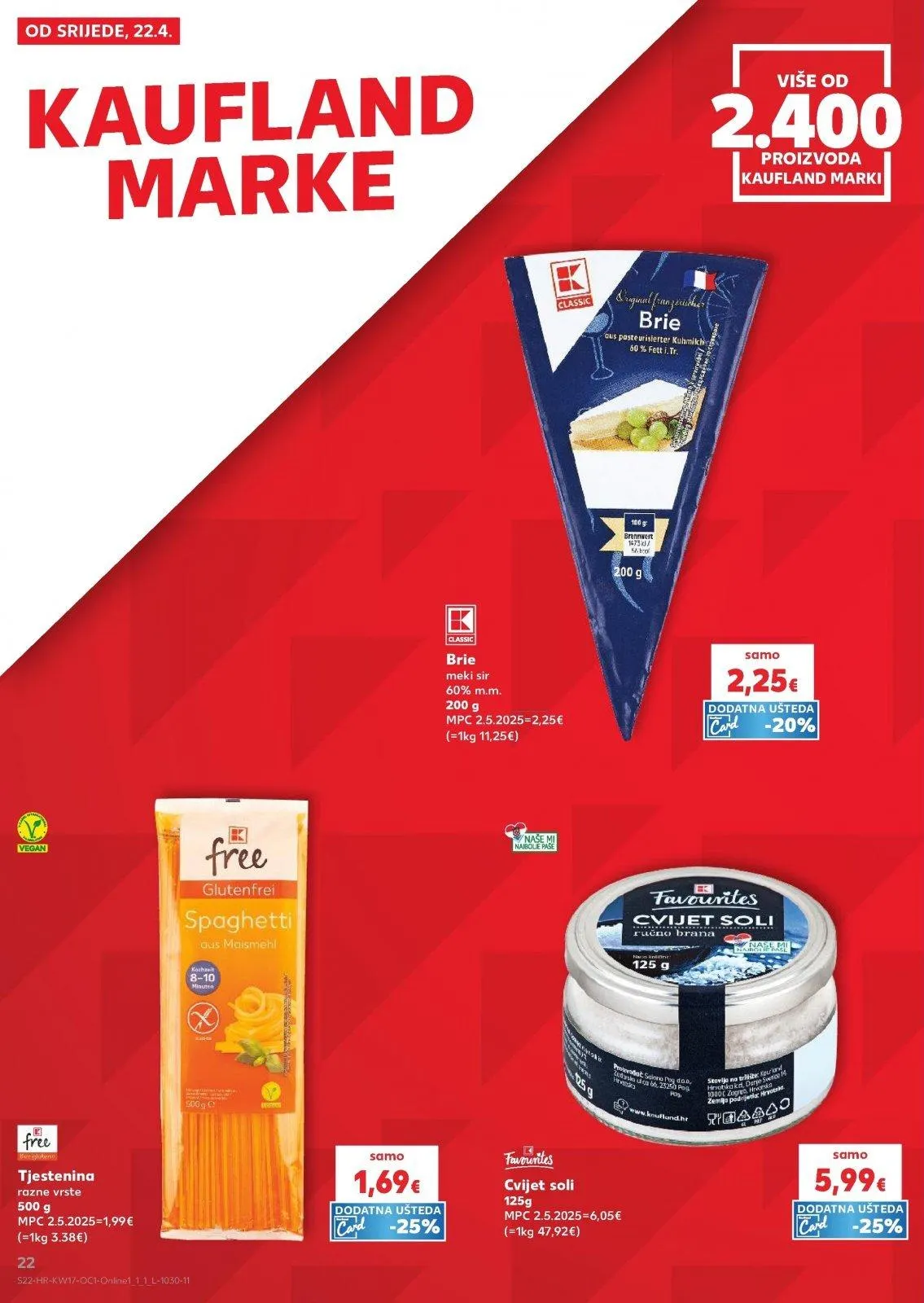 Katalog Kaufland katalog do 28.04.2026 od 22. travnja do 28. travnja 2026. - Pregled Stranica 22