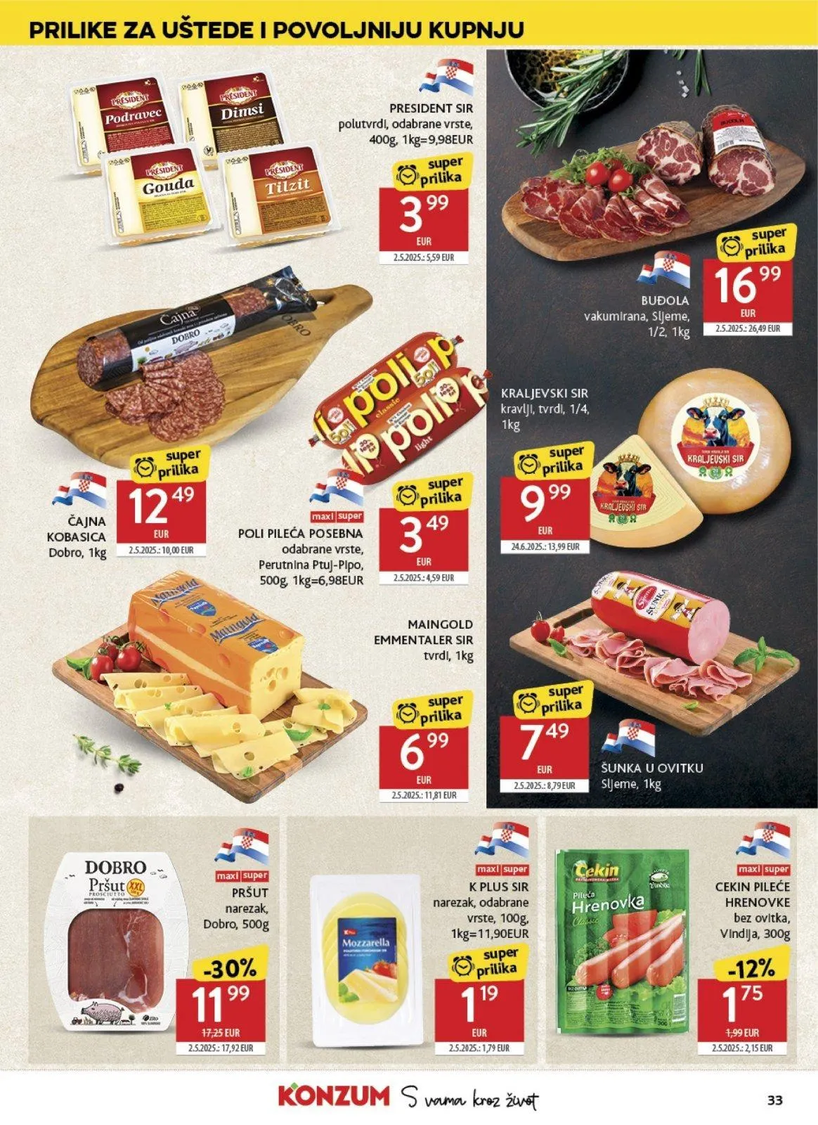Katalog Konzum katalog do 16.06.2026 od 10. lipnja do 16. lipnja 2026. - Pregled Stranica 33