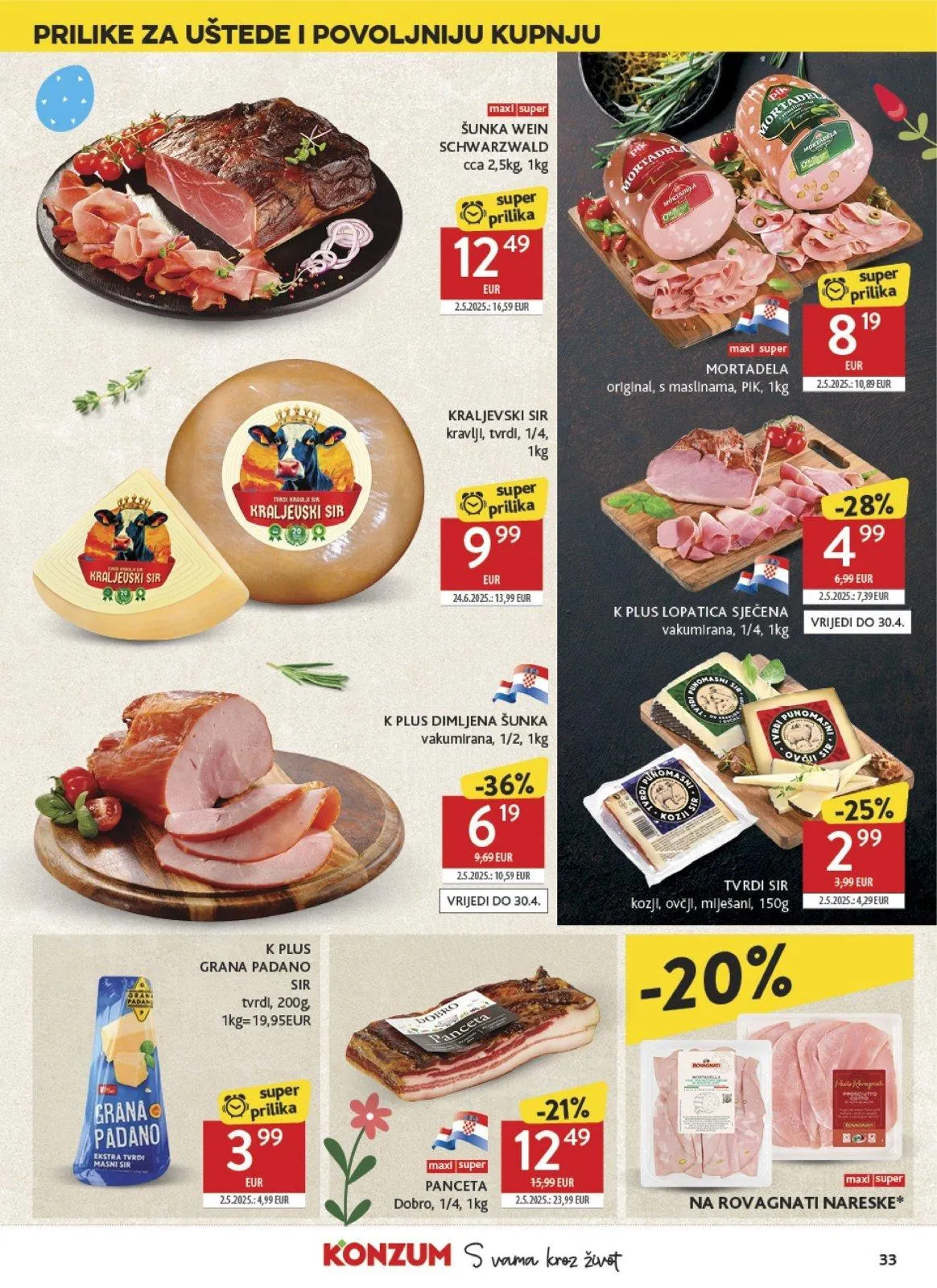 Katalog Konzum katalog do 04.04.2026 od 26. ožujka do 4. travnja 2026. - Pregled Stranica 33