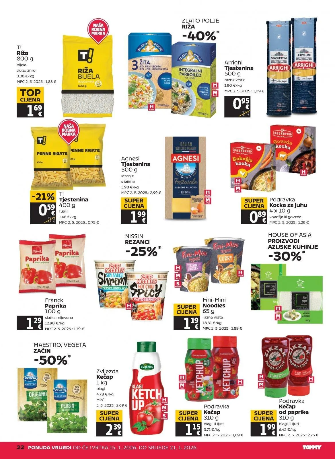 Katalog Tommy katalog do 21.01.2026 od 15. siječnja do 21. siječnja 2026. - Pregled Stranica 22