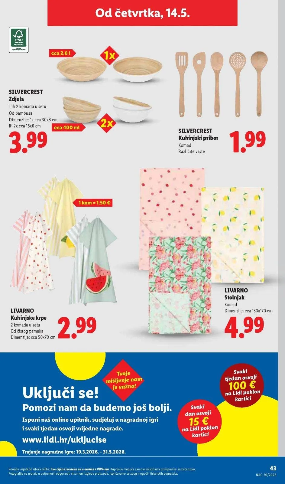 Katalog Lidl katalog do 17.05.2026 od 7. svibnja do 17. svibnja 2026. - Pregled Stranica 43