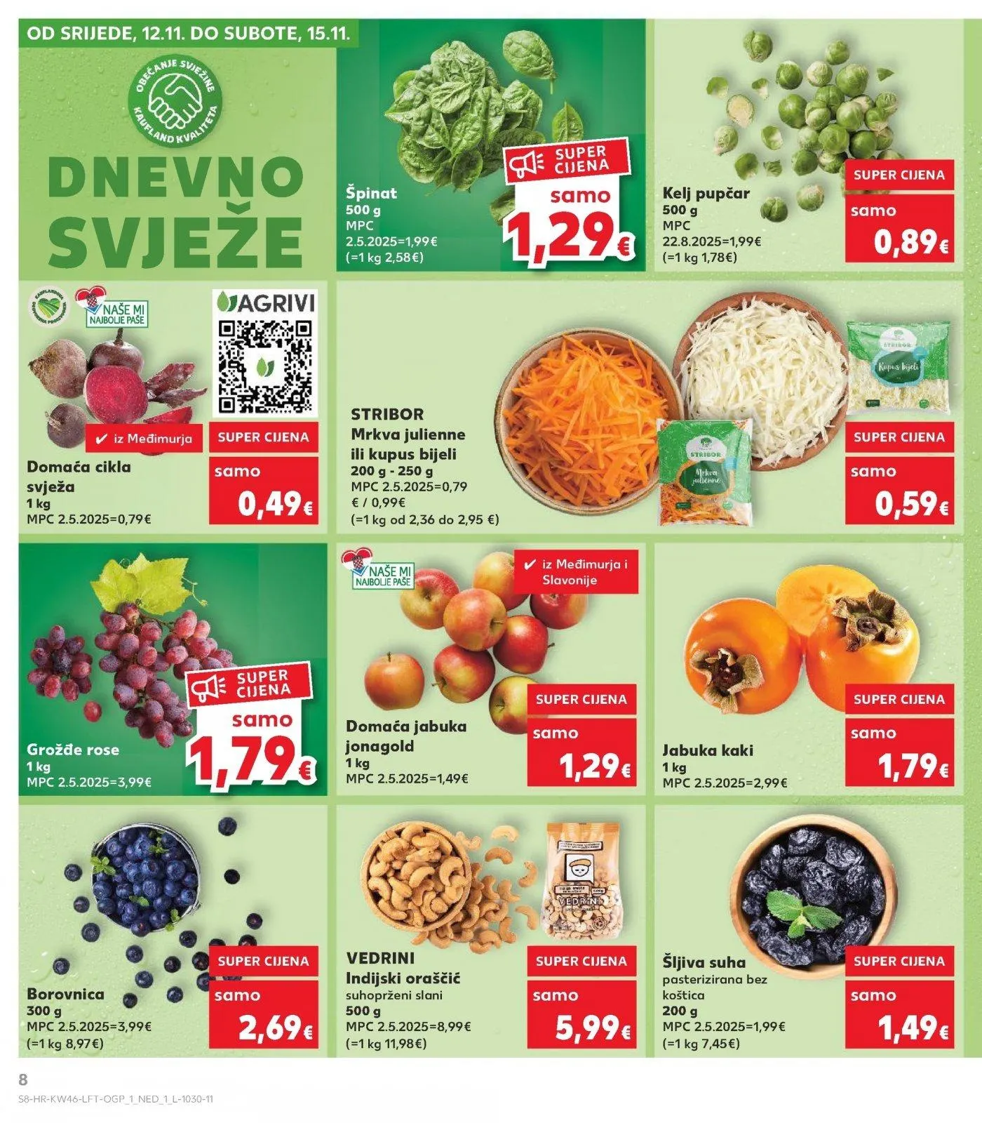Katalog Kaufland katalog do 18.11.2025 od 12. studenoga do 18. studenoga 2025. - Pregled Stranica 8