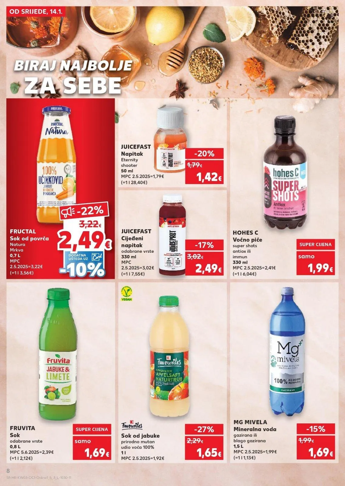 Katalog Kaufland katalog do 20.01.2026 od 14. siječnja do 20. siječnja 2026. - Pregled Stranica 8