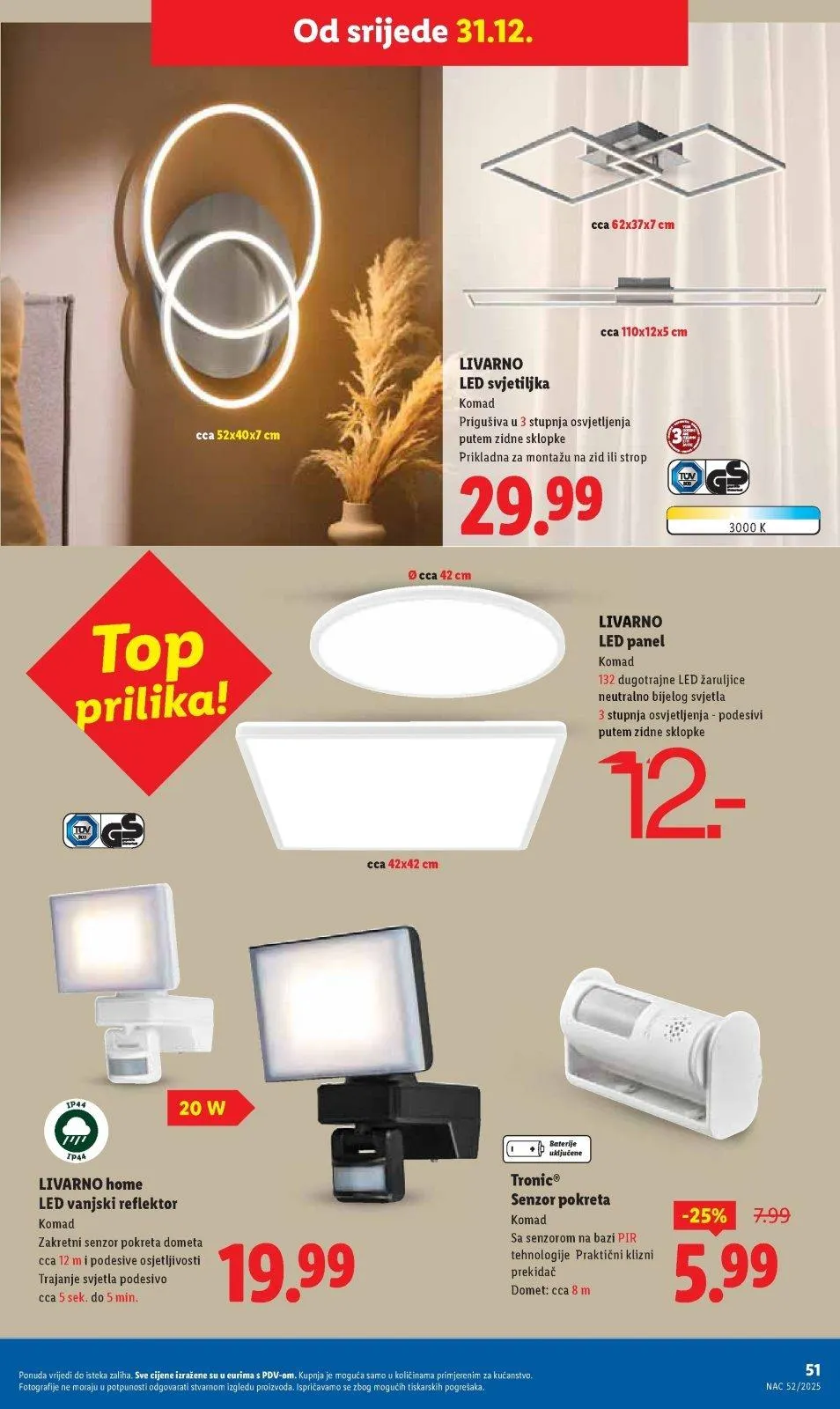 Katalog Lidl katalog do 05.01.2026 od 18. prosinca do 5. siječnja 2026. - Pregled Stranica 51