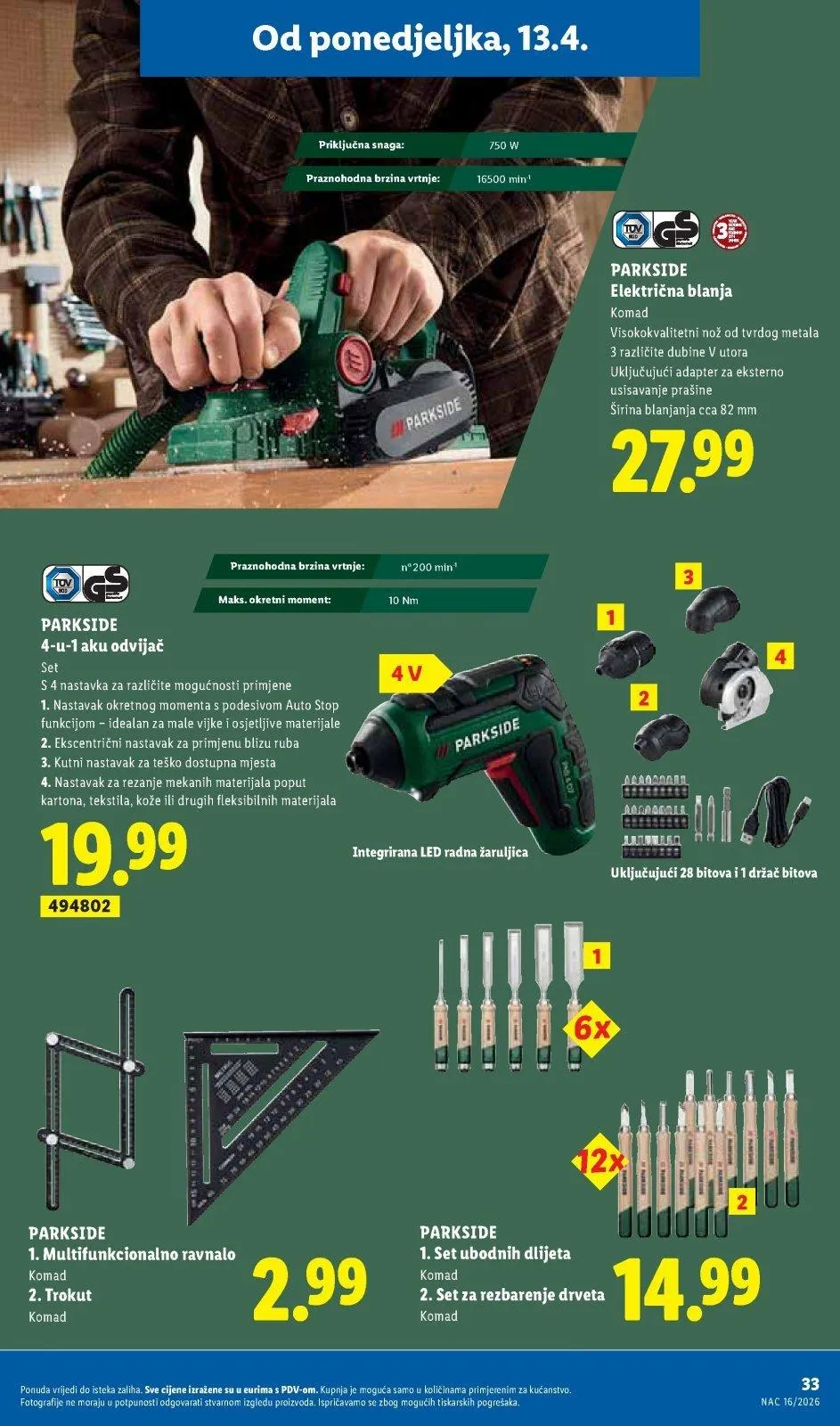 Katalog Lidl katalog do 19.04.2026 od 9. travnja do 19. travnja 2026. - Pregled Stranica 33