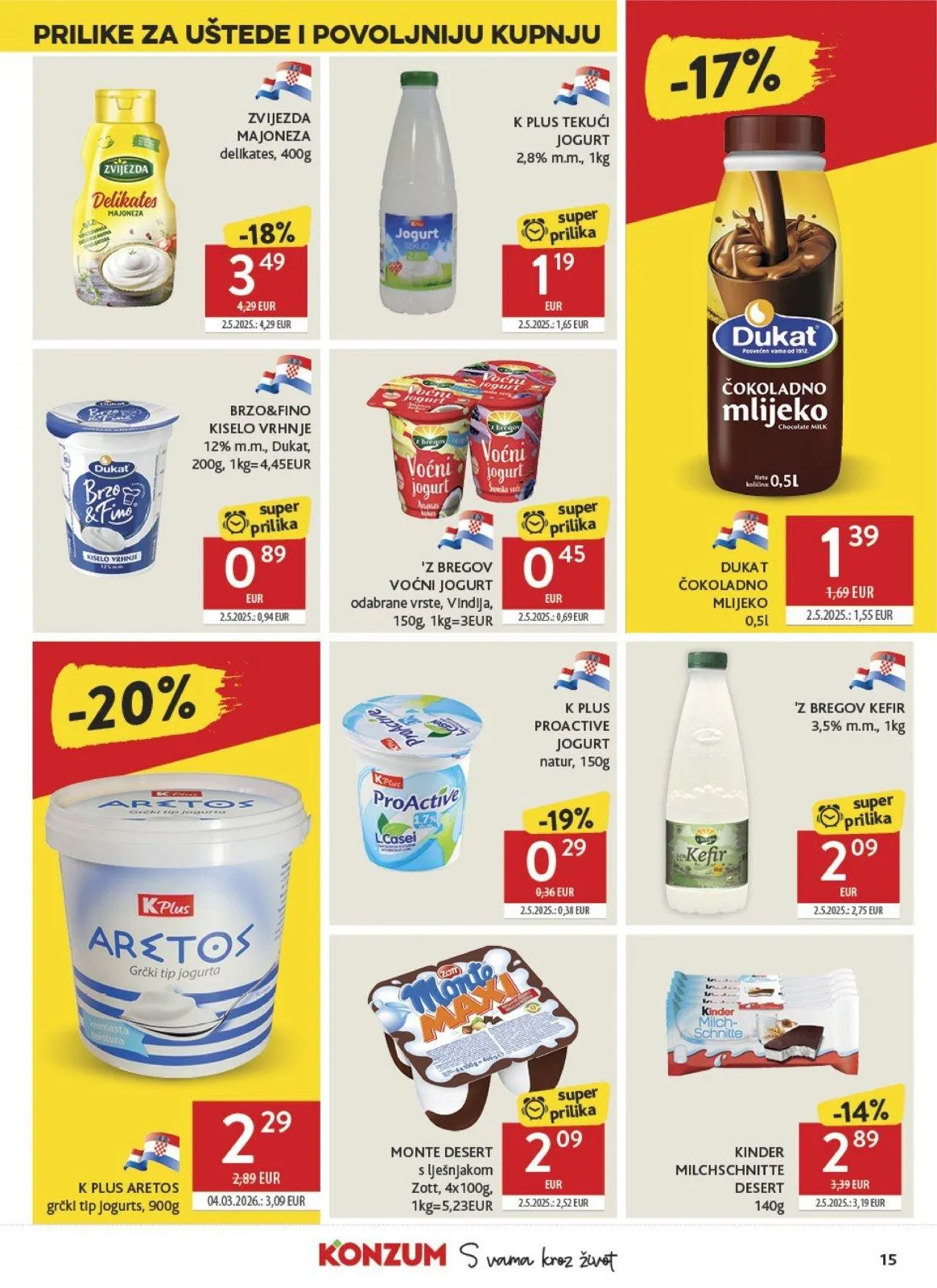 Katalog Konzum katalog do 05.05.2026 od 29. travnja do 5. svibnja 2026. - Pregled Stranica 15