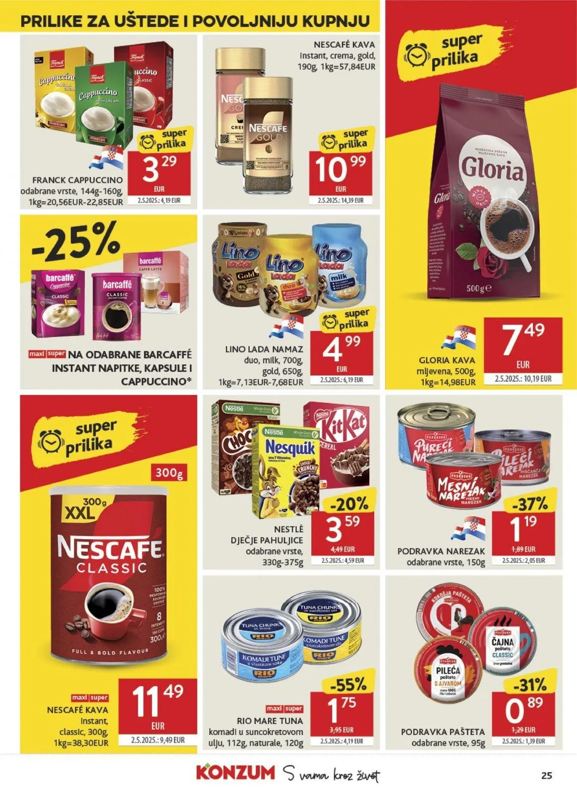 Katalog Konzum katalog do 05.05.2026 od 29. travnja do 5. svibnja 2026. - Pregled Stranica 25