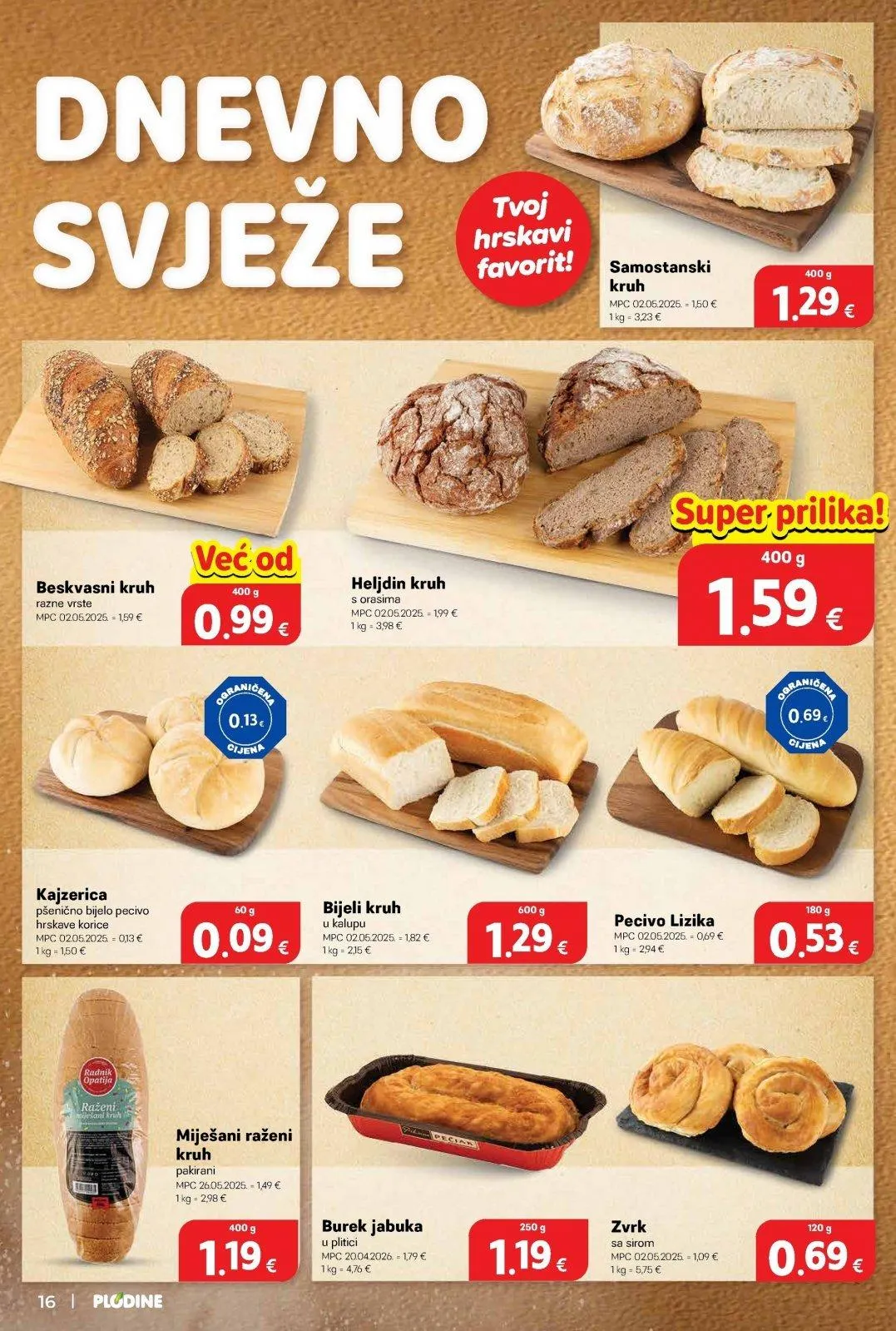 Katalog Plodine katalog do 02.06.2026 od 28. svibnja do 2. lipnja 2026. - Pregled Stranica 16