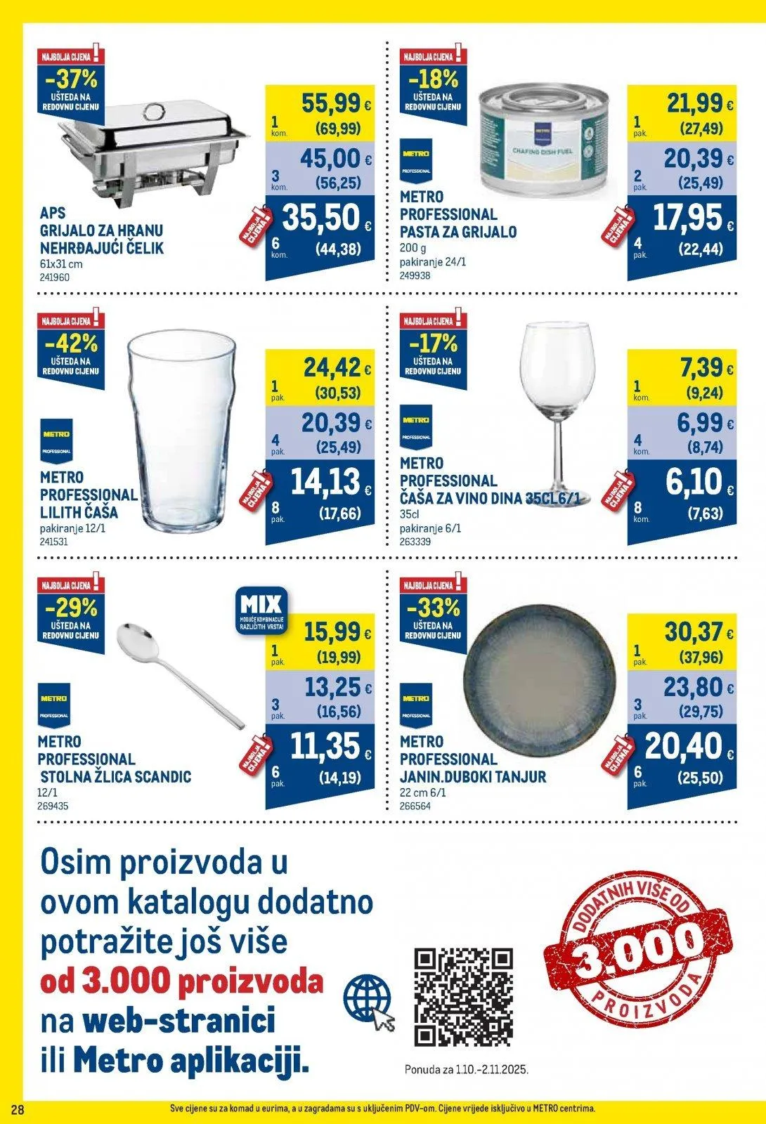 Katalog Metro katalog do 02.11.2025 od 28. listopada do 2. studenoga 2025. - Pregled Stranica 28