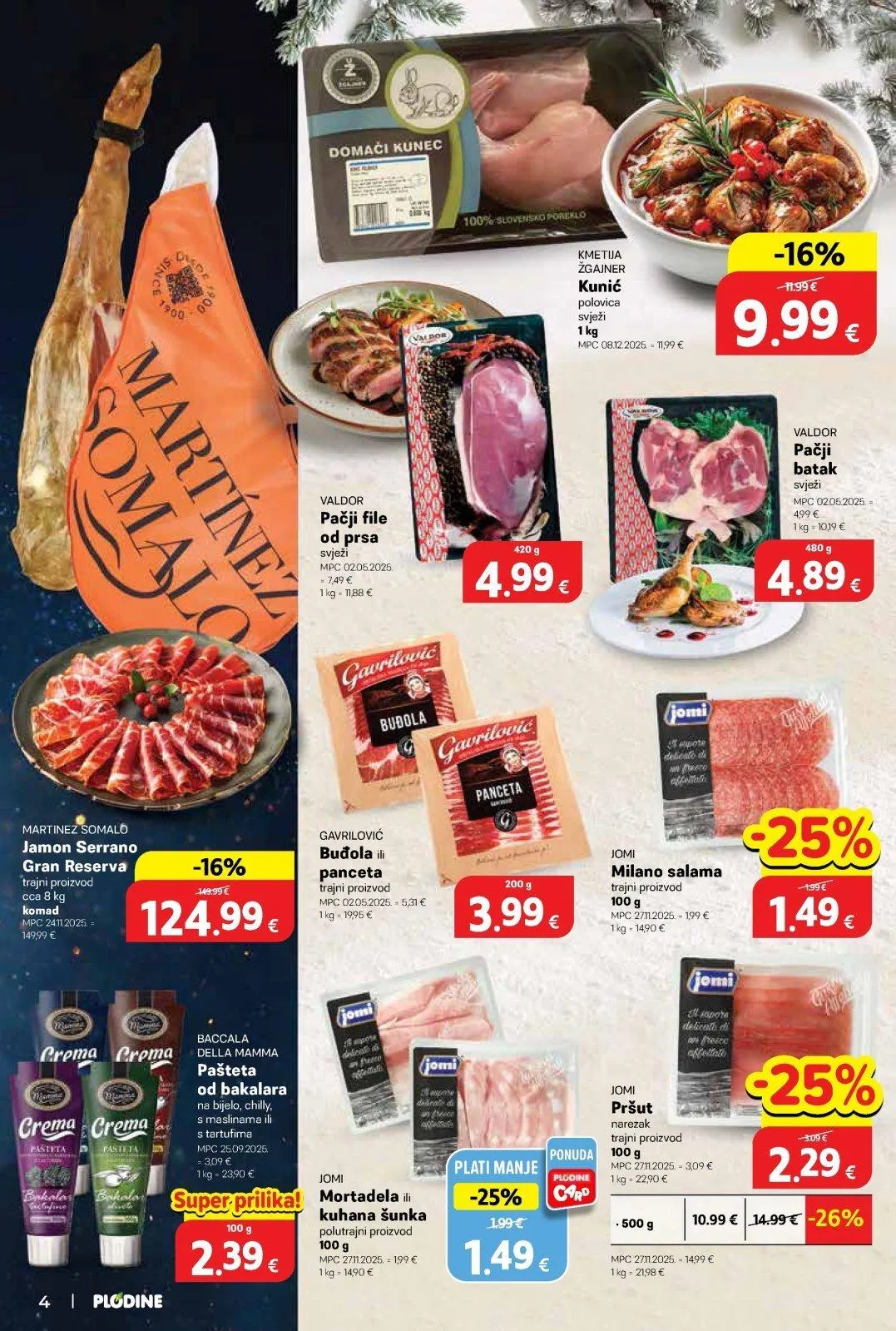 Katalog Plodine katalog do 16.12.2025 od 10. prosinca do 16. prosinca 2025. - Pregled Stranica 4