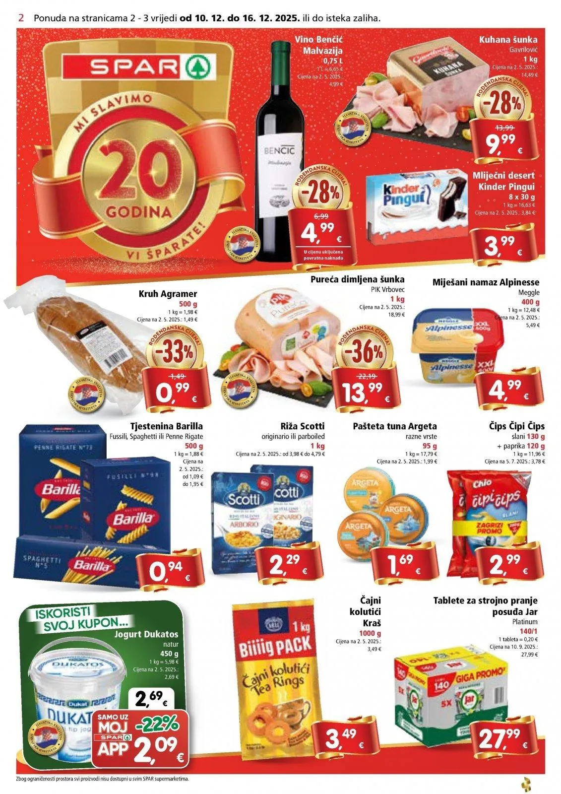 Katalog Spar katalog do 16.12.2025 od 11. prosinca do 16. prosinca 2025. - Pregled Stranica 2