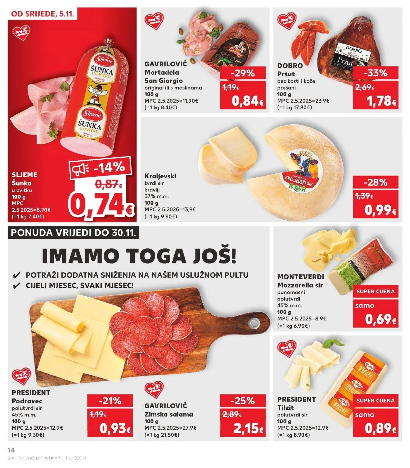 Katalog Kaufland katalog do 11.11.2025 od 5. studenoga do 11. studenoga 2025. - Pregled Stranica 14