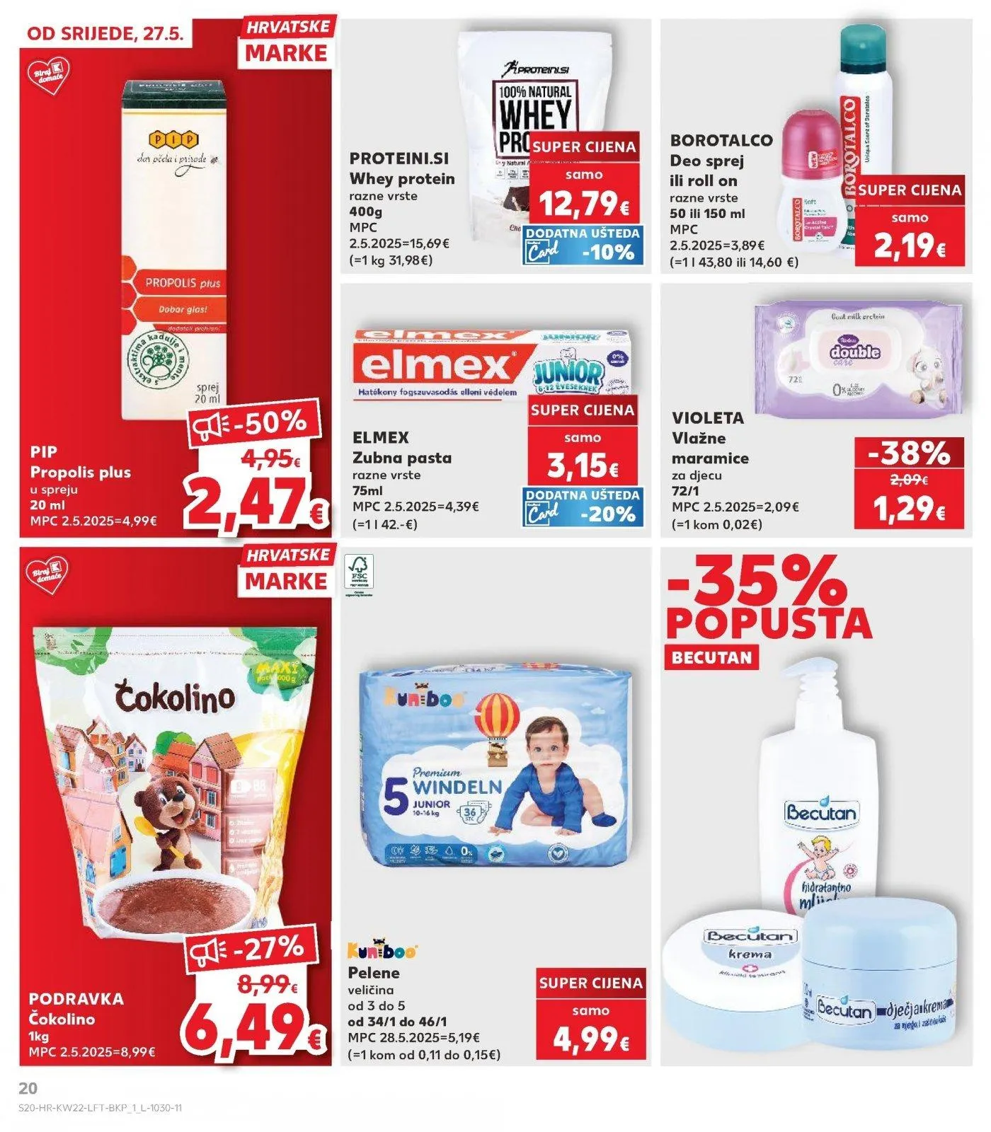Katalog Kaufland katalog do 02.06.2026 od 27. svibnja do 2. lipnja 2026. - Pregled Stranica 20