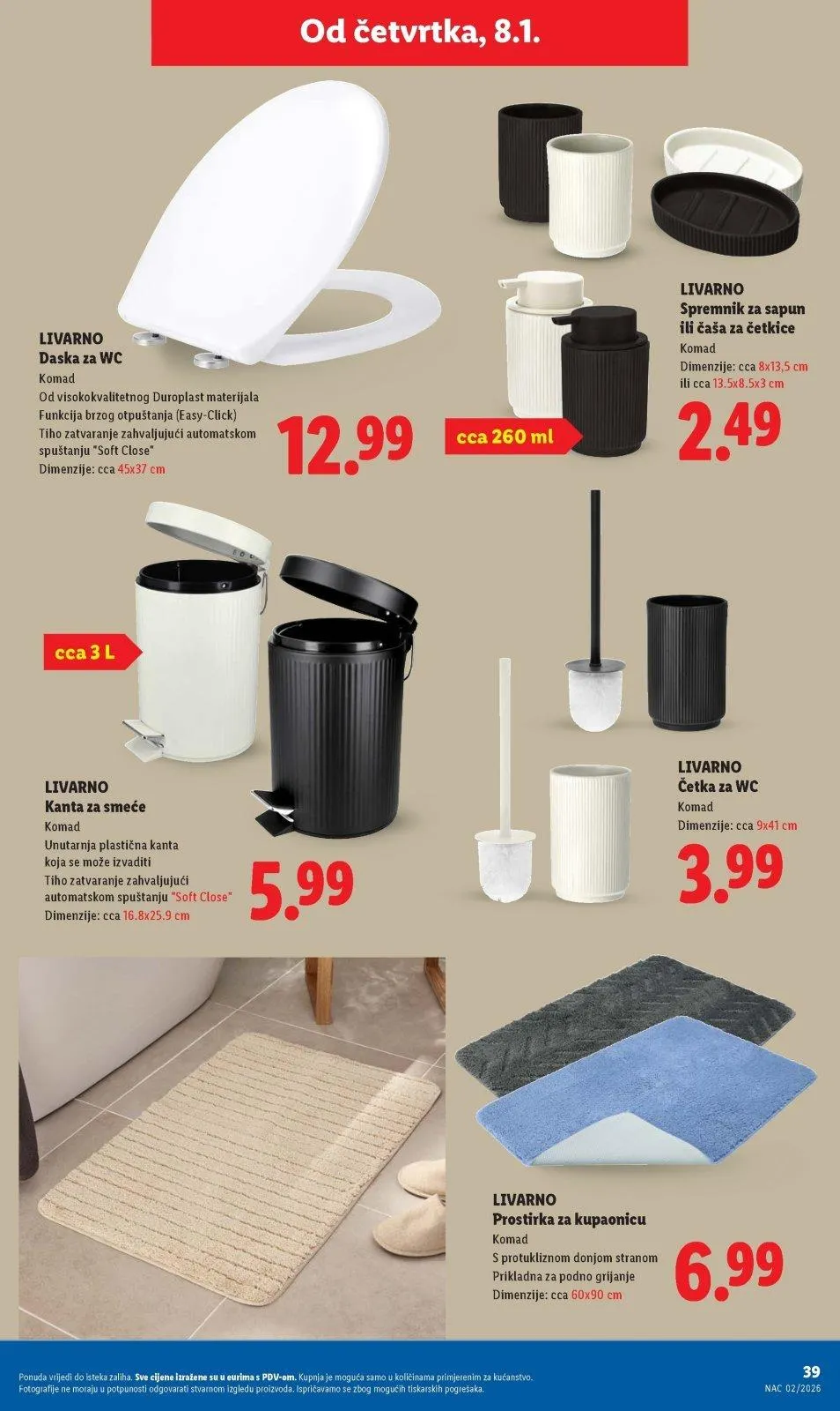 Katalog Lidl katalog do 11.01.2026 od 6. siječnja do 11. siječnja 2026. - Pregled Stranica 39