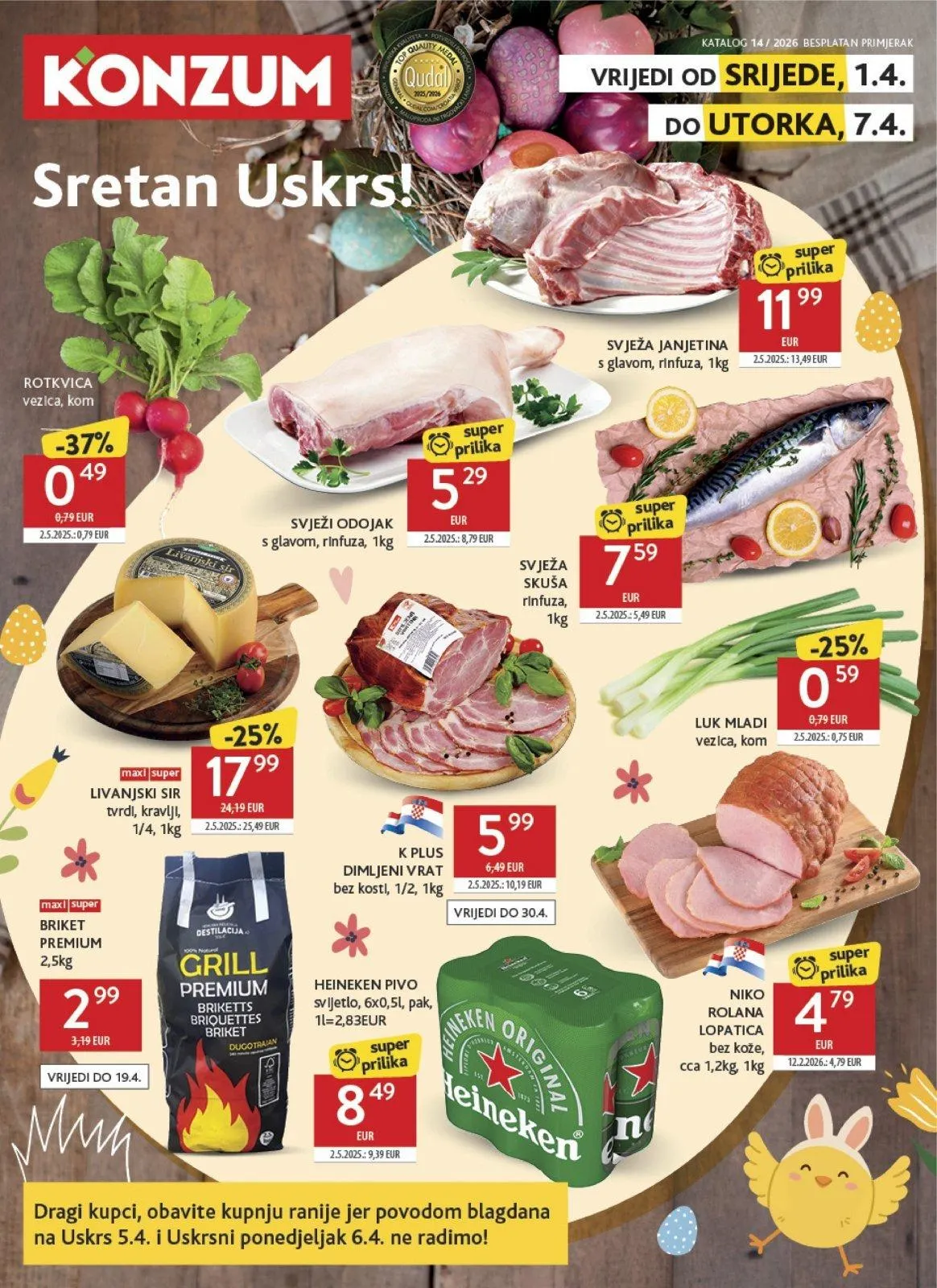 Katalog Konzum katalog do 07.04.2026 od 2. travnja do 7. travnja 2026. - Pregled Stranica 1