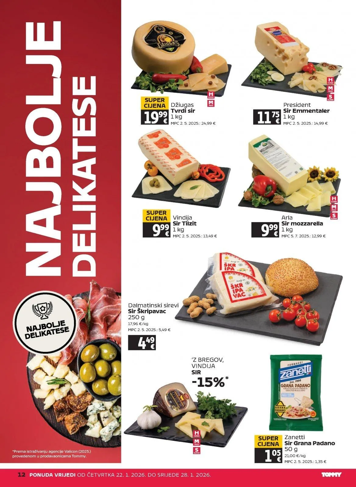 Katalog Tommy katalog do 28.01.2026 od 22. siječnja do 28. siječnja 2026. - Pregled Stranica 12