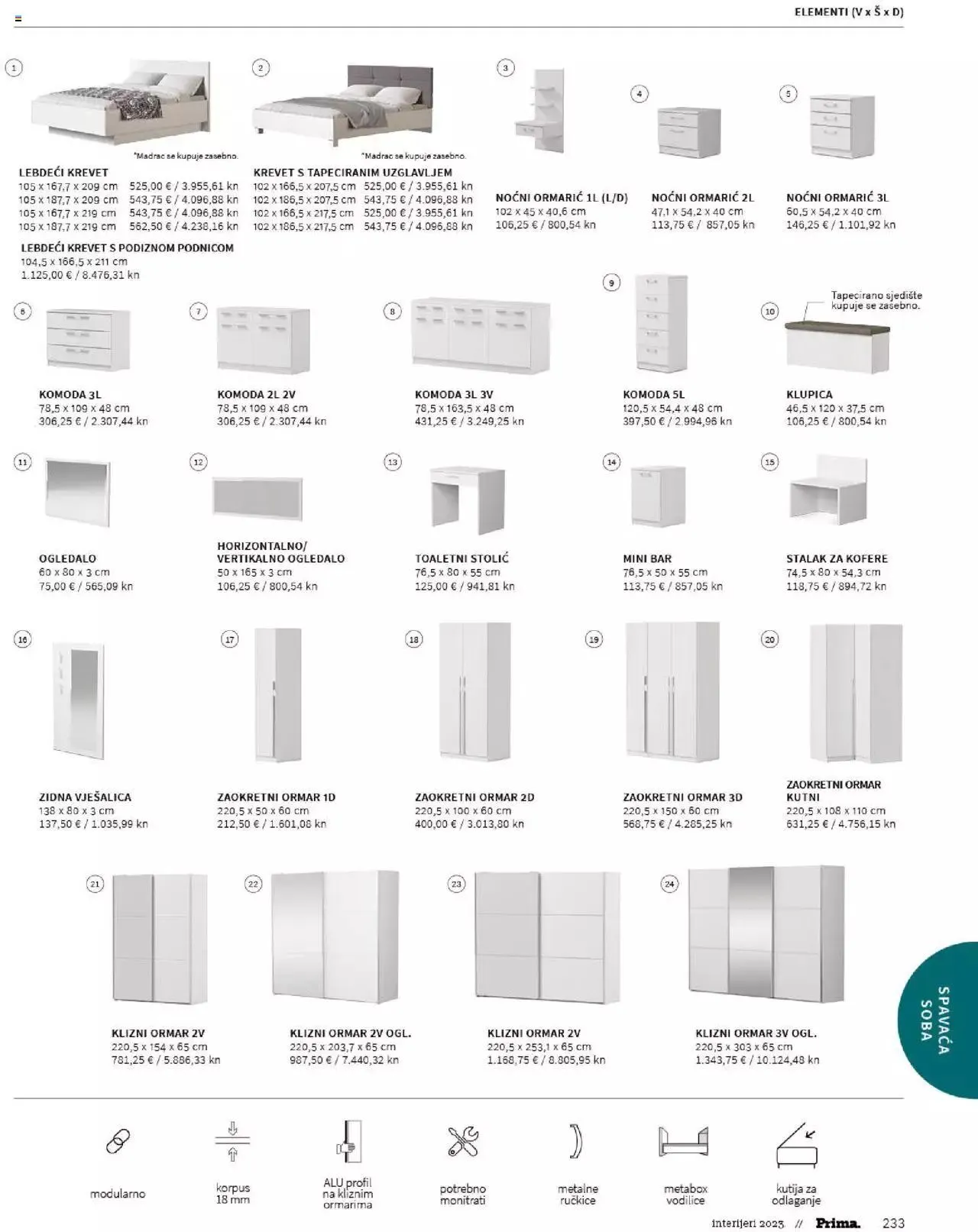 Katalog Katalog interijeri 2023 Prima od 20. veljače do 31. prosinca 2023. - Pregled Stranica 235
