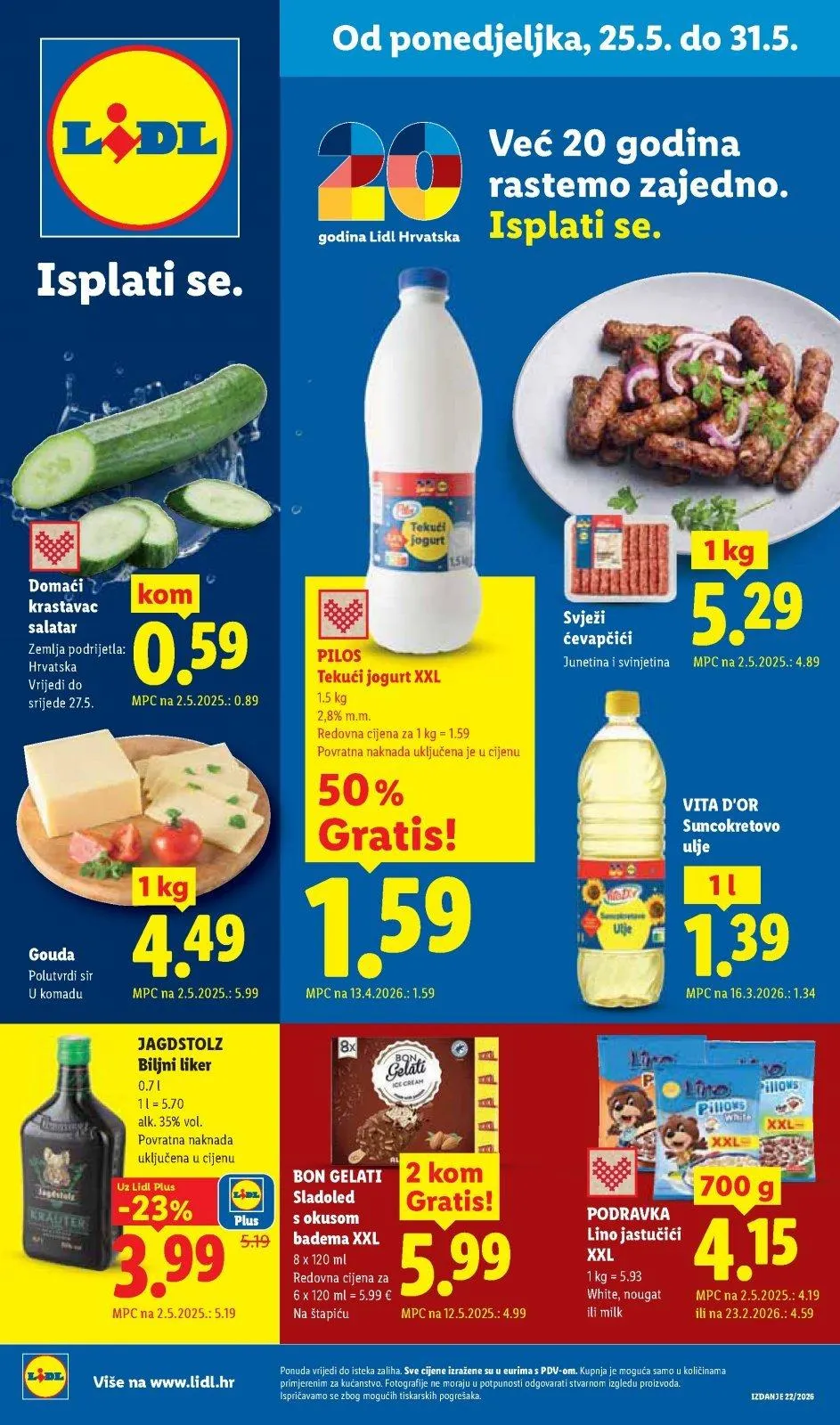 Katalog Lidl katalog do 31.05.2026 od 21. svibnja do 31. svibnja 2026. - Pregled Stranica 1