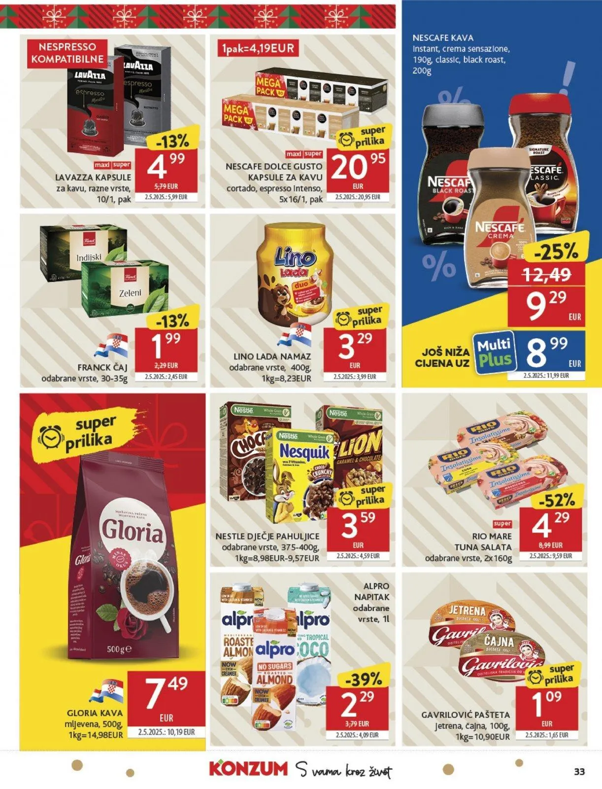 Katalog Konzum katalog do 09.12.2025 od 3. prosinca do 9. prosinca 2025. - Pregled Stranica 33