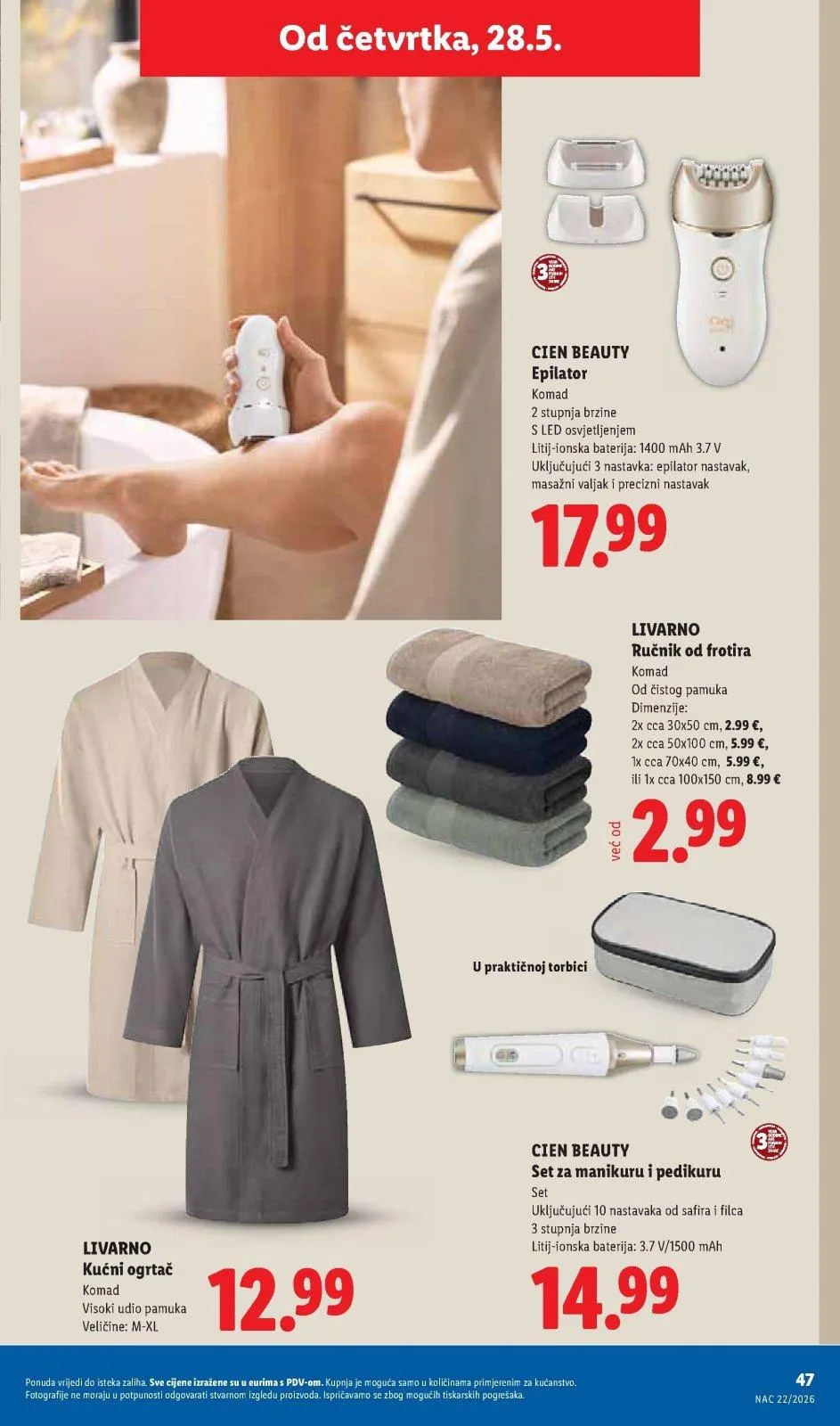 Katalog Lidl katalog do 31.05.2026 od 21. svibnja do 31. svibnja 2026. - Pregled Stranica 47