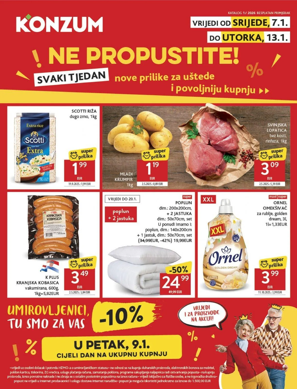 Katalog Konzum katalog do 13.01.2026 od 6. siječnja do 13. siječnja 2026. - Pregled Stranica 1