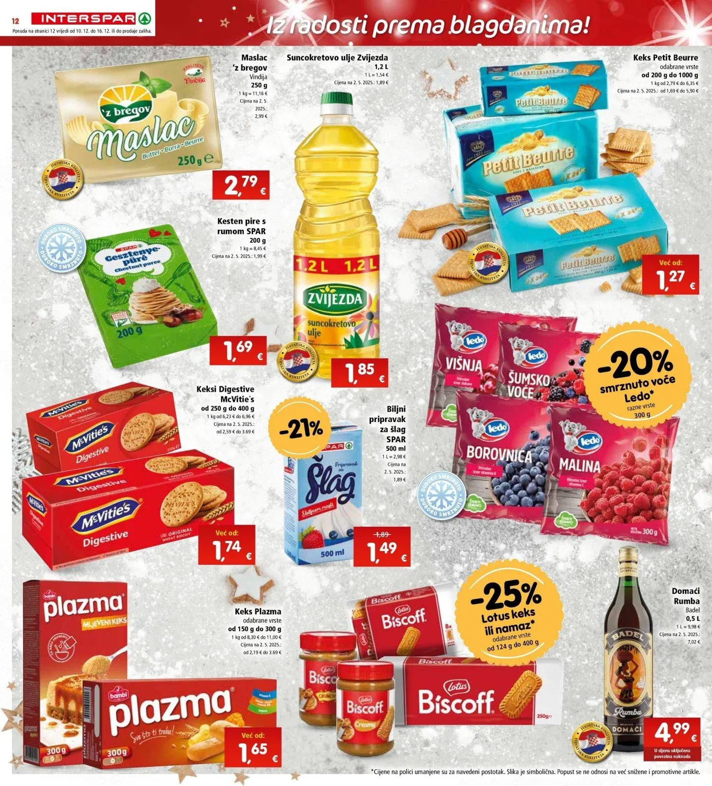Katalog Interspar katalog do 16.12.2025 od 11. prosinca do 16. prosinca 2025. - Pregled Stranica 12