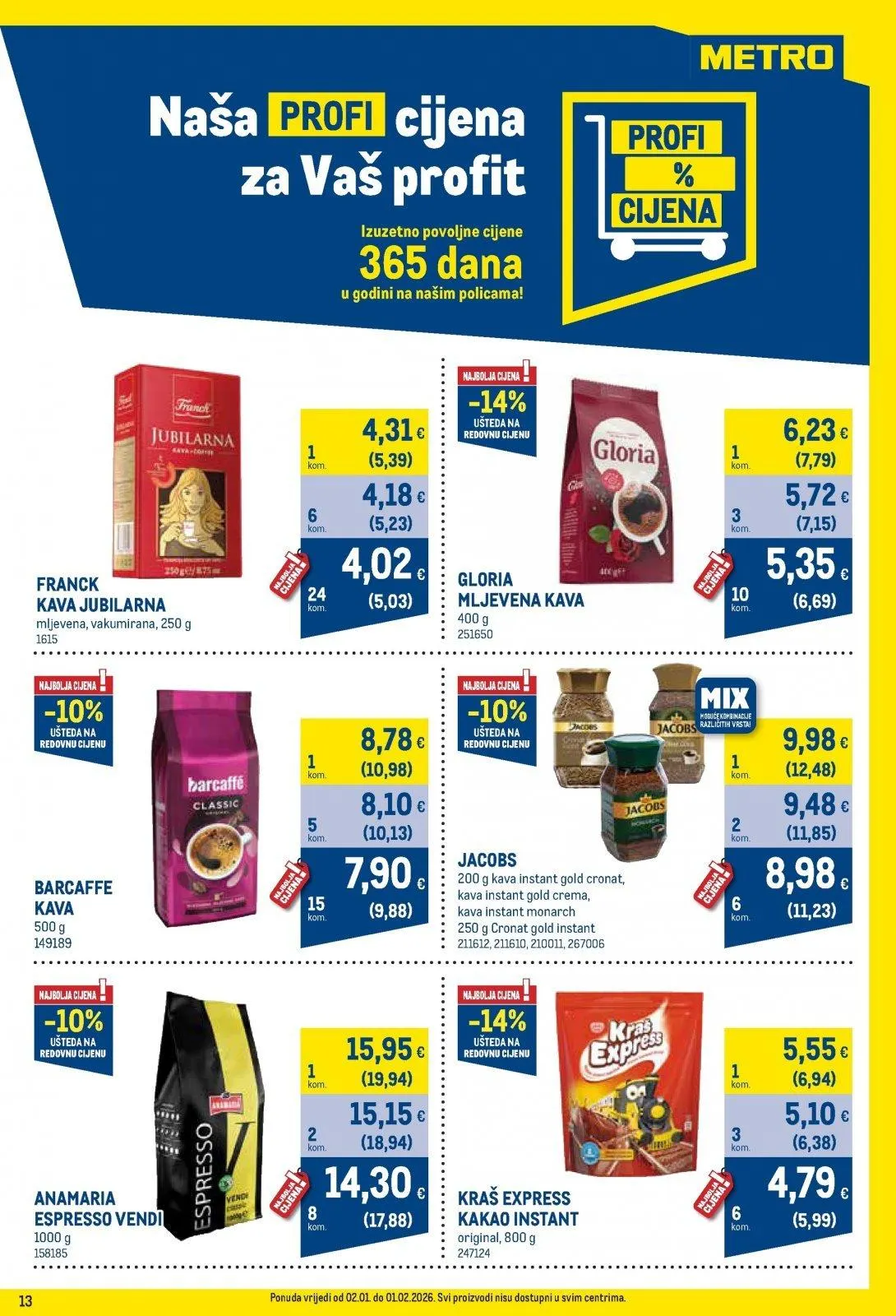 Katalog Metro katalog do 02.02.2026 od 15. siječnja do 2. veljače 2026. - Pregled Stranica 13