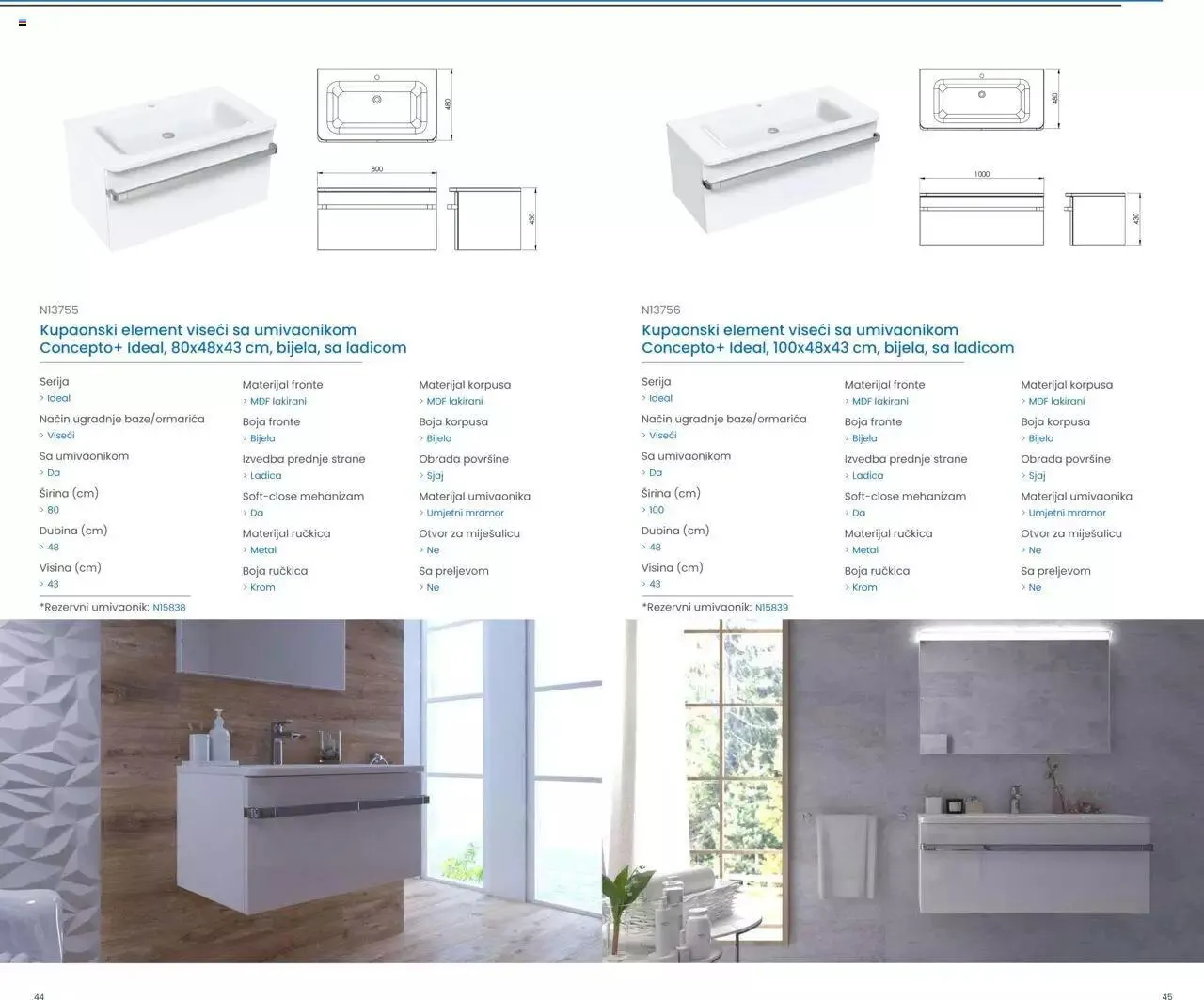 Katalog Kupaonski namještaj i ogledala 2023 Fero-term od 13. ožujka do 31. prosinca 2023. - Pregled Stranica 23